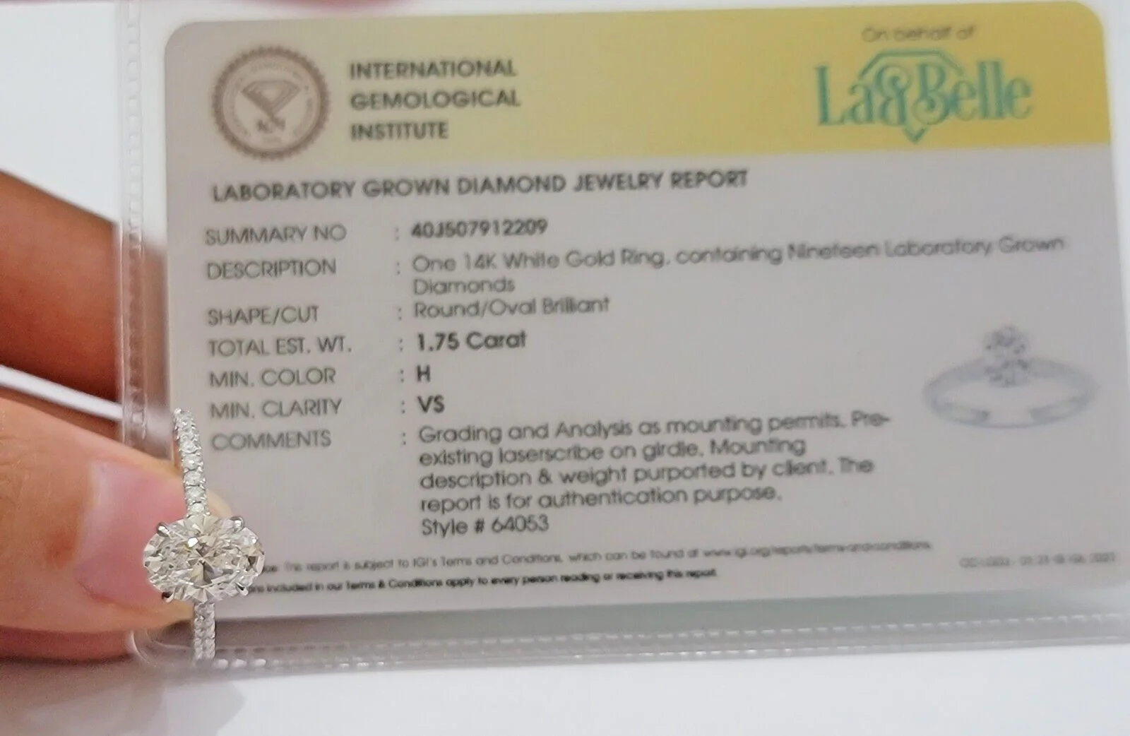 1.75 CT Diamond Solitaire 14k Gold Engagement Wedding Ladies Ring lab-created Ring Sizes 6,7,8,9,10,11 & 12 - Image 2