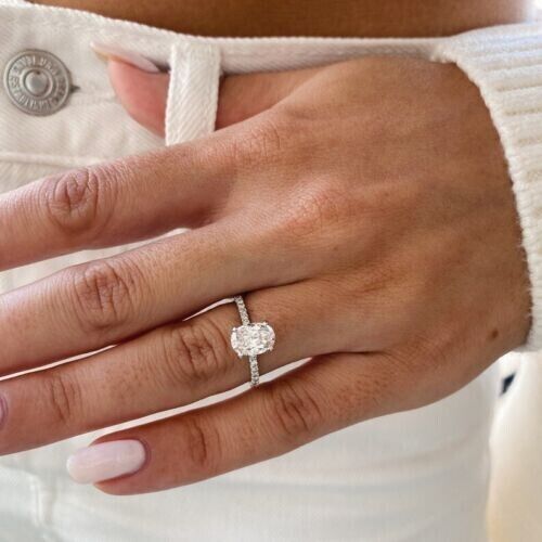 1.75 CT Diamond Solitaire 14k Gold Engagement Wedding Ladies Ring lab-created Ring Sizes 6,7,8,9,10,11 & 12 - Image 9
