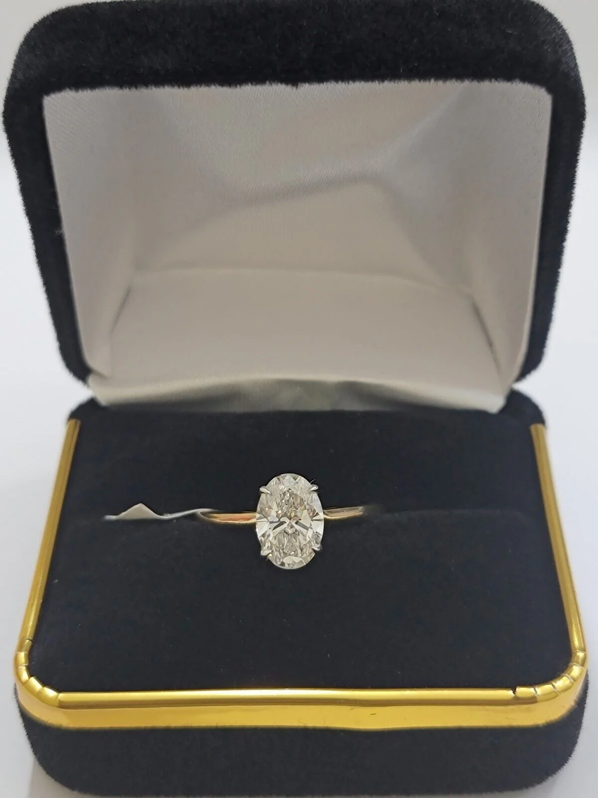 1 CT Diamond Ring Solitaire Engagement Wedding 14k Gold For Ladies , lab-created Ring Sizes 6,7,8,9,10,11 & 12 - Image 2