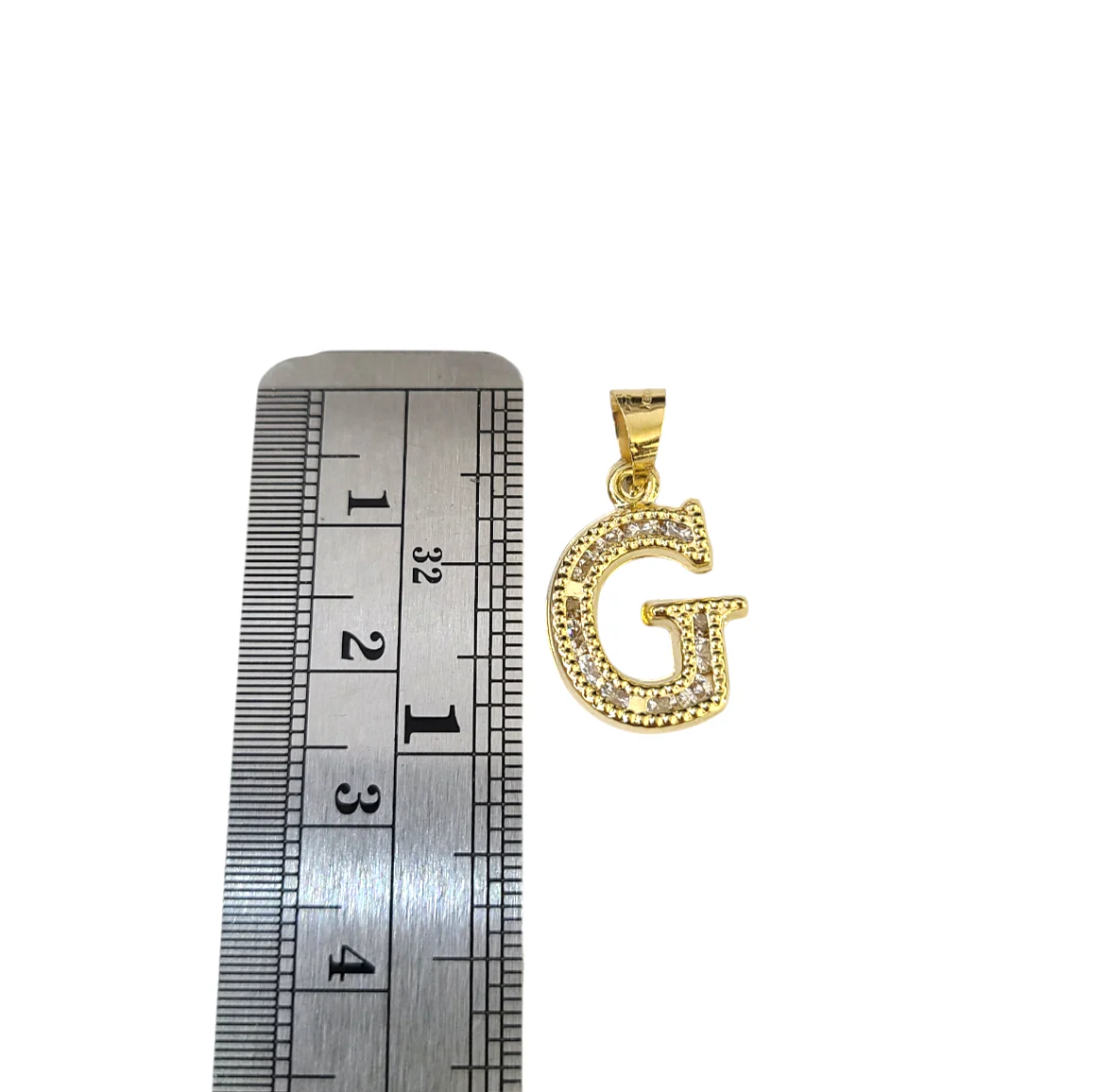 10k 2.5mm Rope Chain G Initial Alphabet Pendant 16"-28" Gold Set Charm Necklace - Image 5