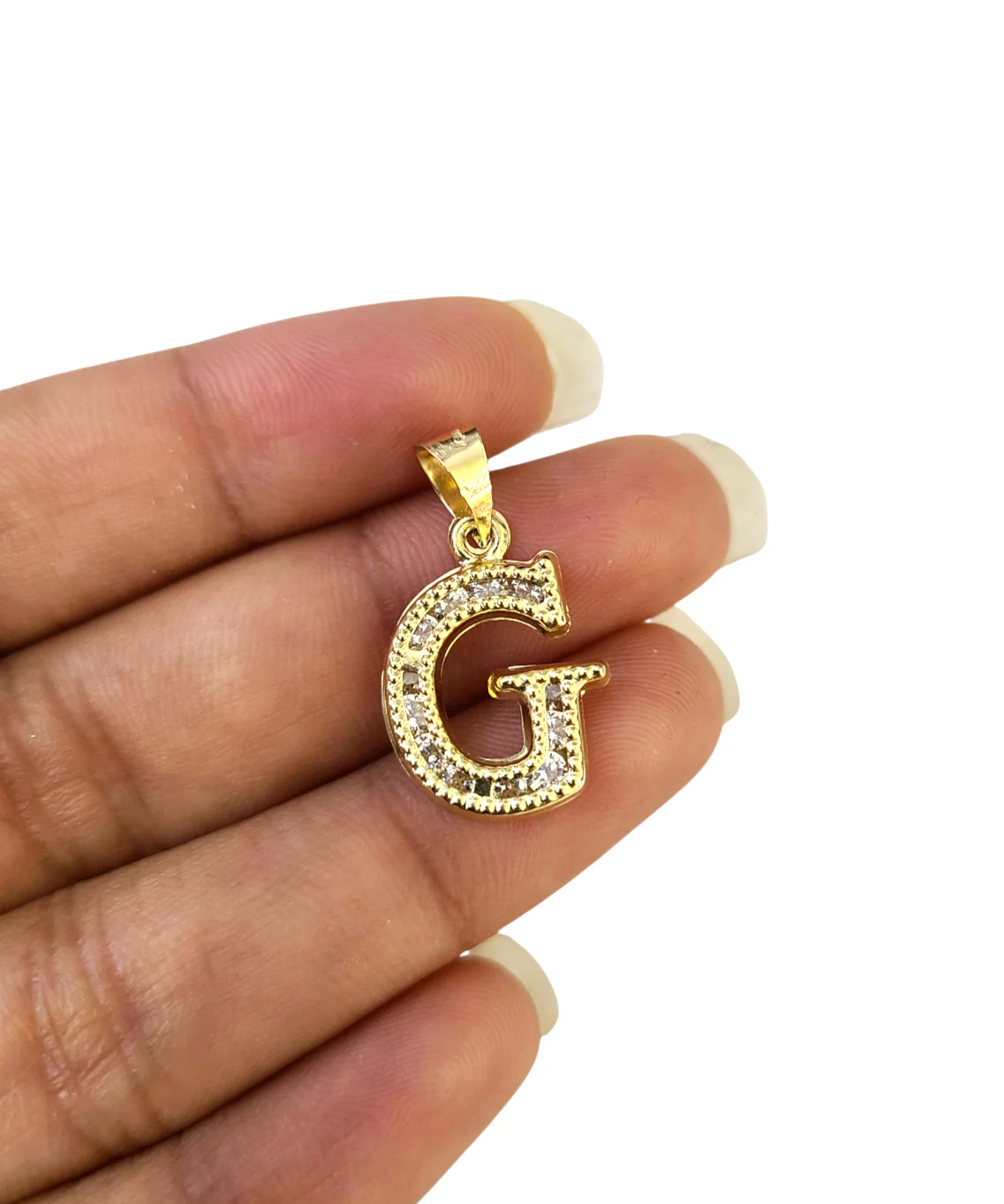 10k 2.5mm Rope Chain G Initial Alphabet Pendant 16"-28" Gold Set Charm Necklace - Image 7
