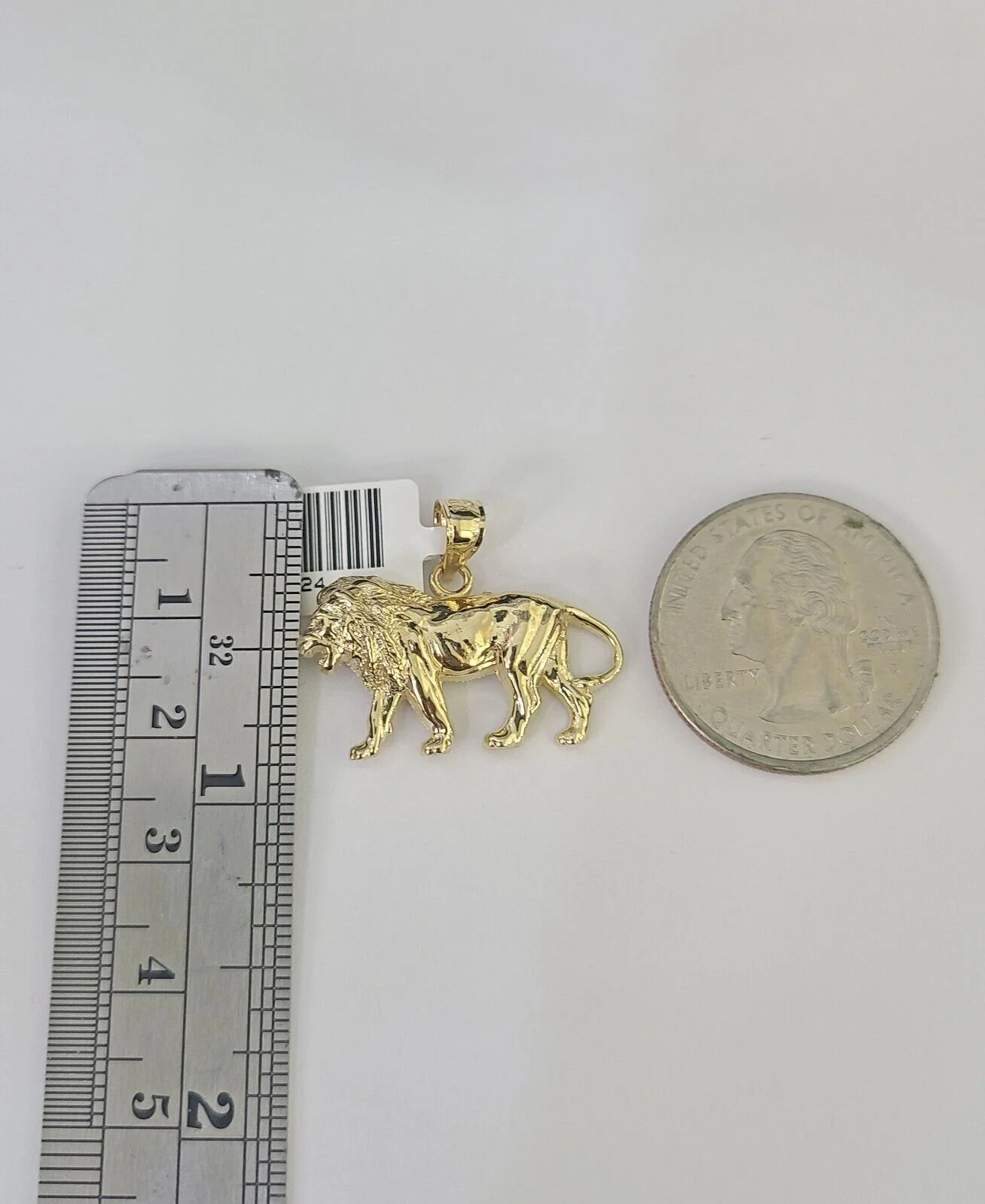 10k 2.5mm Rope Chain Lion Pendant 18"-30" Yellow Gold Set Charm Necklace - Image 3