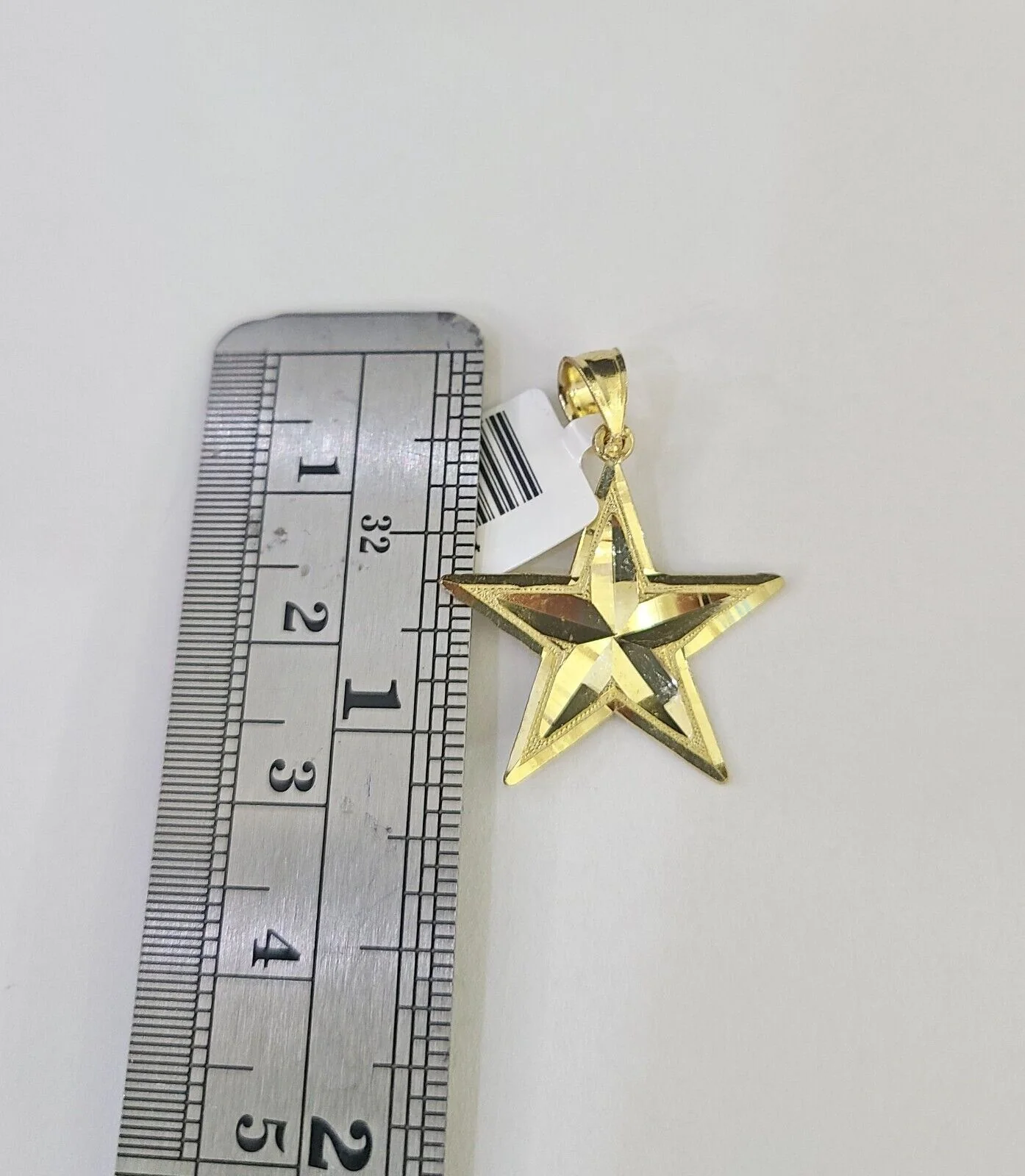 10k 2.5mm Rope Chain Star Pendant 18"-30" Yellow Gold Set Charm Necklace - Image 2