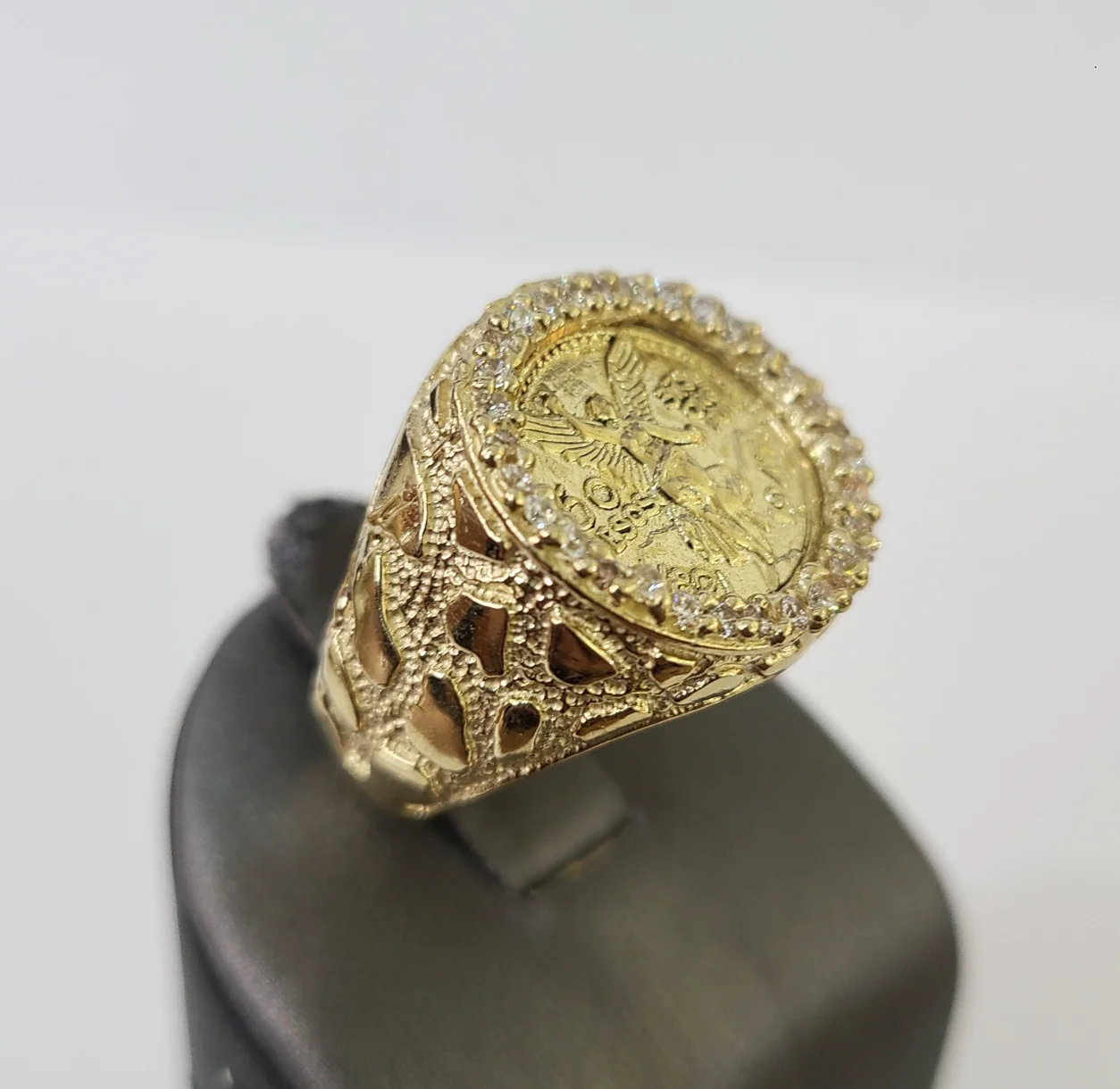 10k 50 Pesos Centenario Ring Yellow Gold Men Real Genuine All Sizes - Image 6
