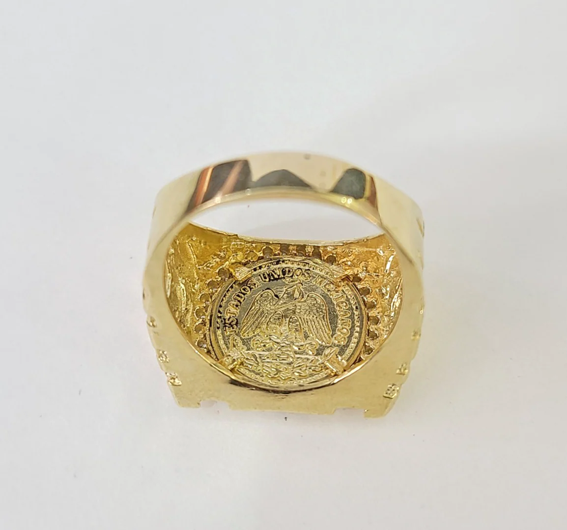 10k 50 Pesos Centenario Ring Yellow Gold Men Real Genuine All Sizes - Image 2