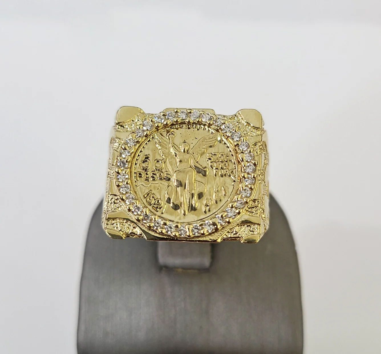 10k 50 Pesos Centenario Ring Yellow Gold Men Real Genuine All Sizes - Image 3