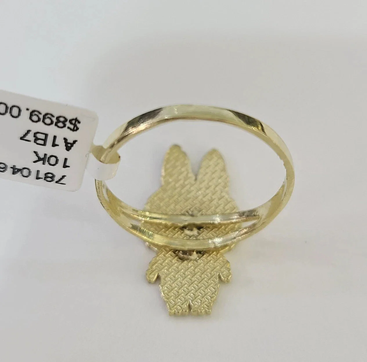 10k Cartoon Monster Ring Yellow Gold Men Women Real Genuine - Image 4