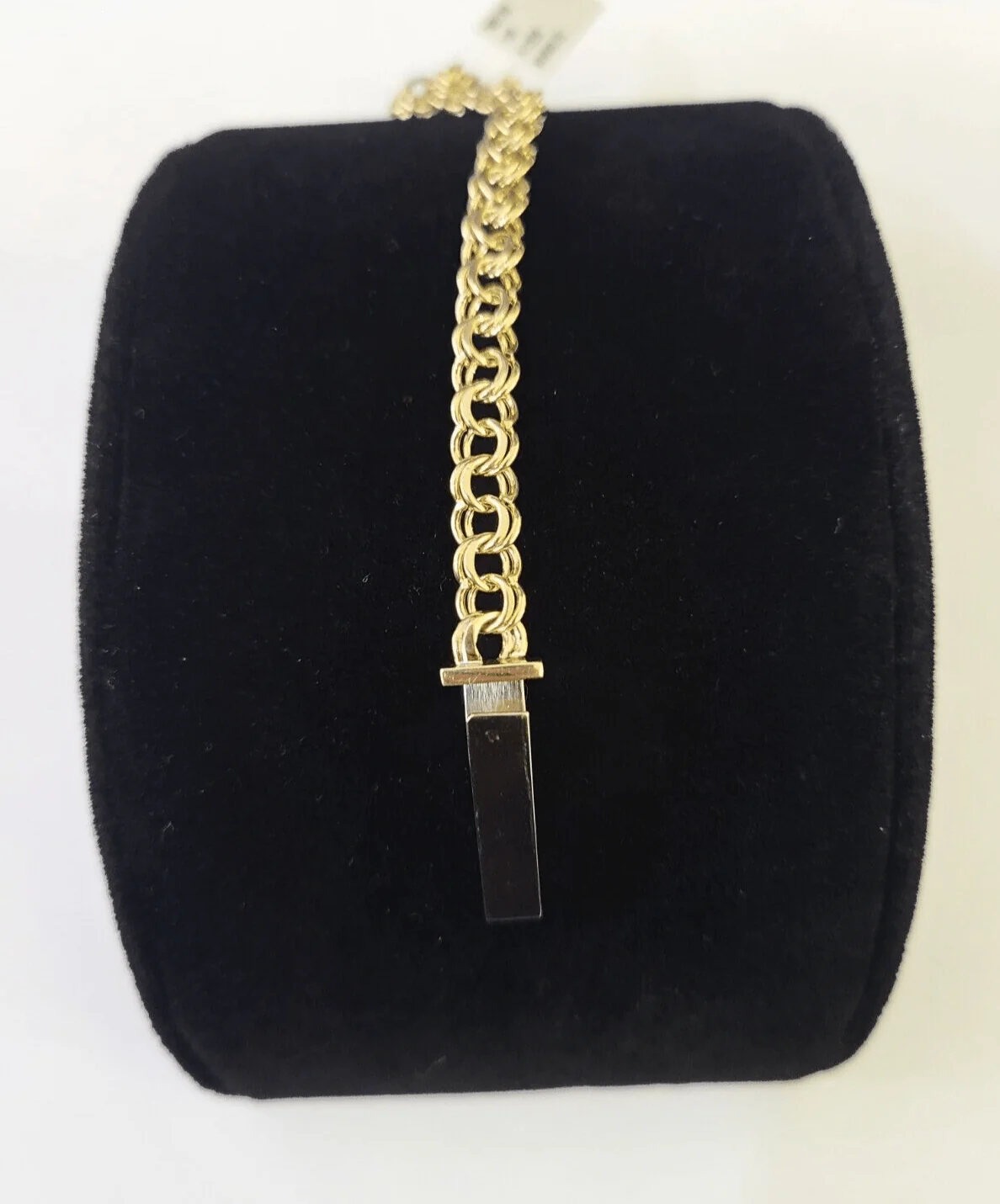 10k Chino ID Bracelet Yellow Gold Box Lock Real 10kt Men Women 6" - Image 5