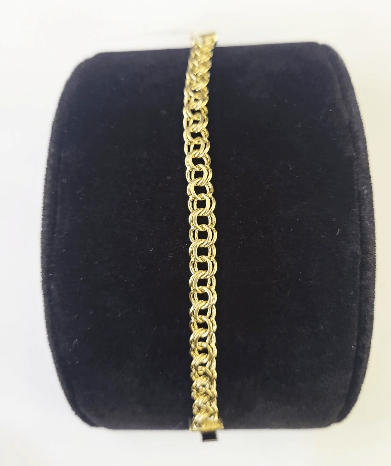 10k Chino ID Bracelet Yellow Gold Box Lock Real 10kt Men Women 6" - Image 6