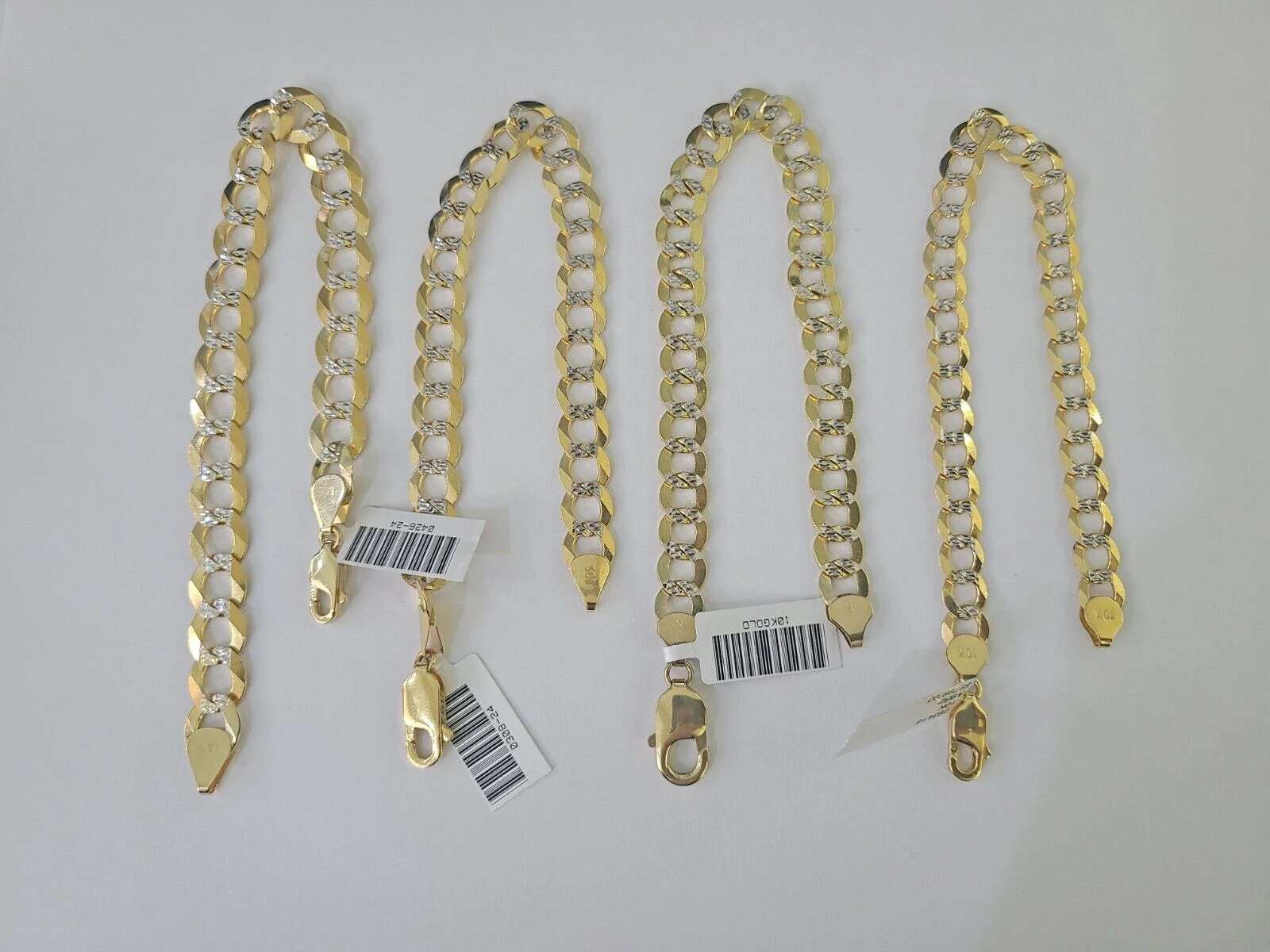 10k Cuban Curb Bracelet Gold 6mm 7mm 8mm 9mm Diamond Cuts 7" 7.5" 8" 8.5" 9" - Image 5