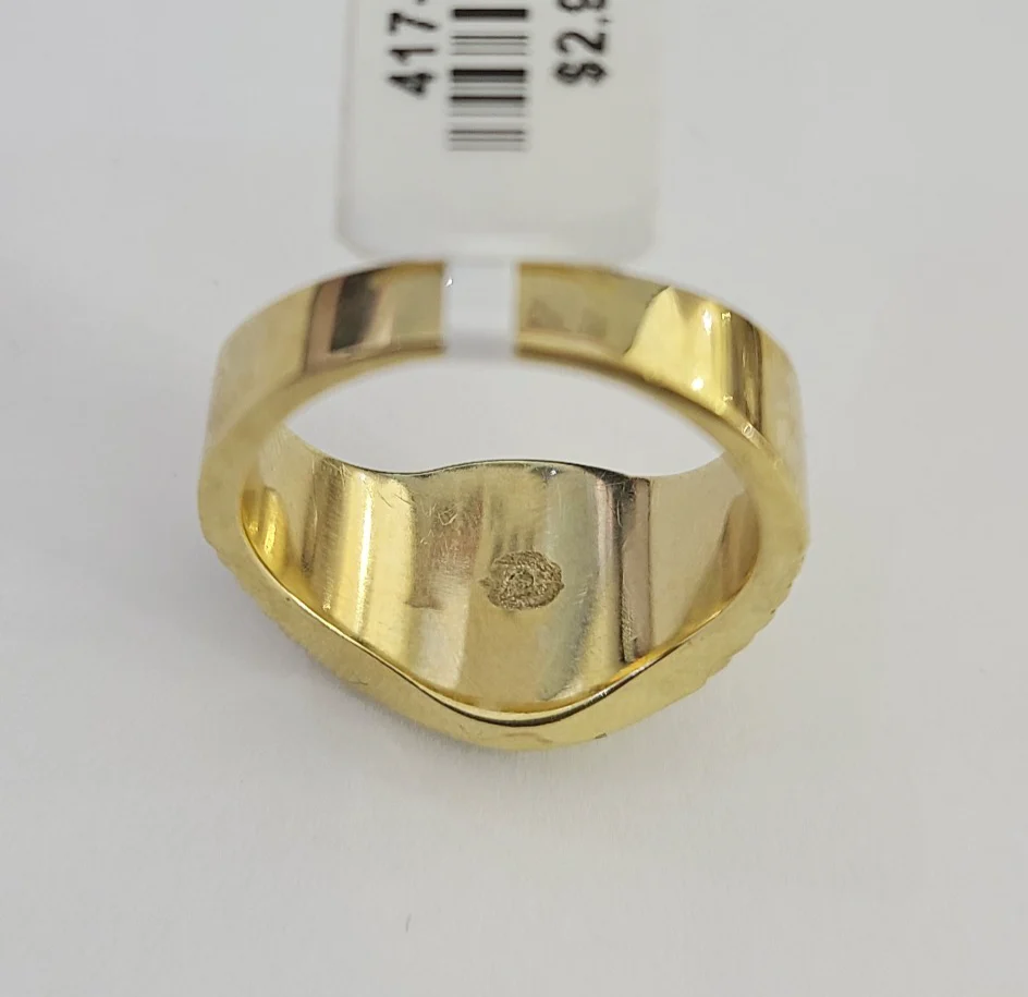 10k Dollar Ring Casual Band Yellow Gold Genuine Brand New Religious All Sizes - Image 4