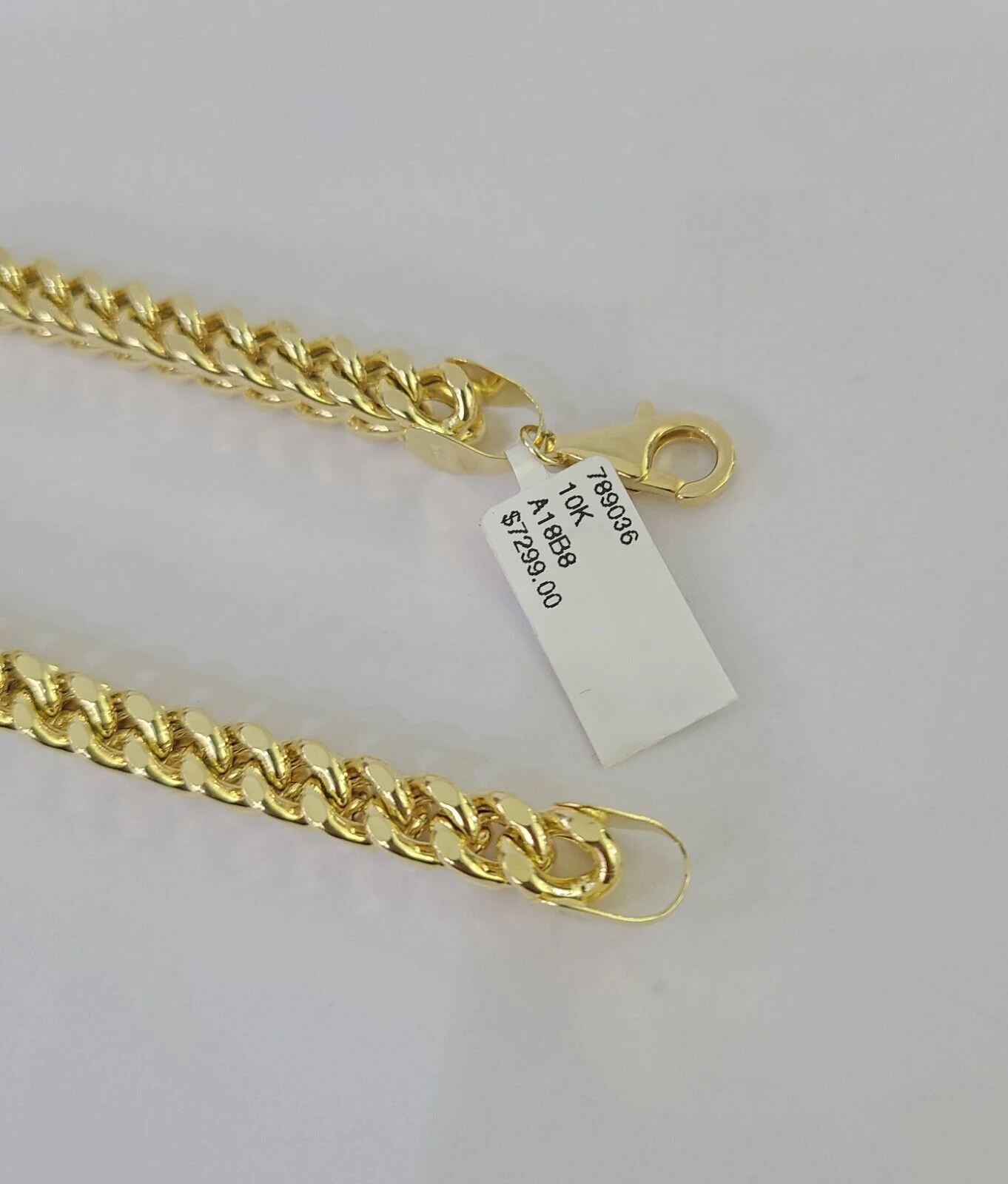 10k Franco Bracelet 8mm 8" Inch Yellow Gold Men Women Link Real 10kt - Image 4
