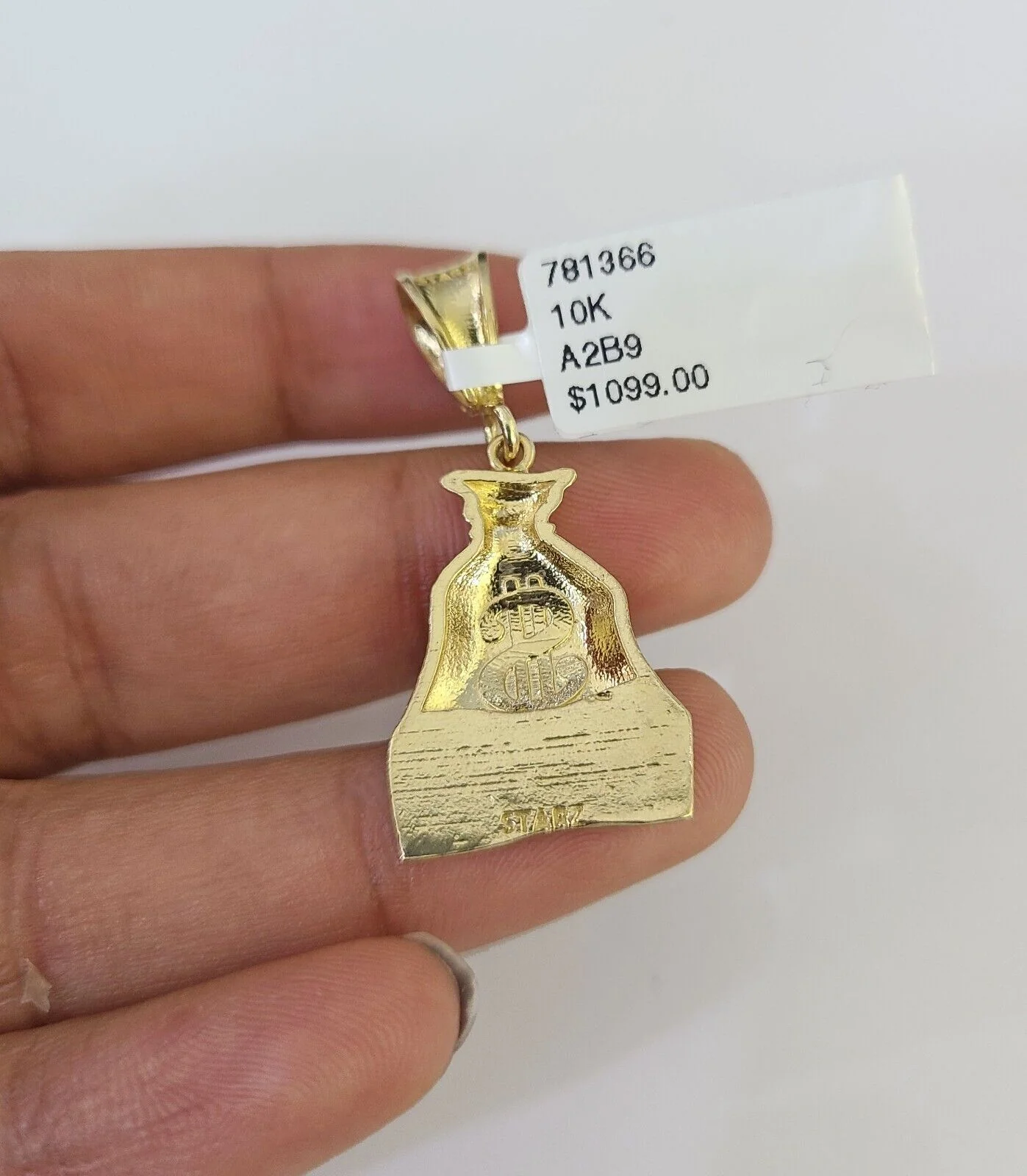 10K Franco Chain Everybody Eats Pendant Charm Necklace 16"-24" 2mm Gold SET - Image 7