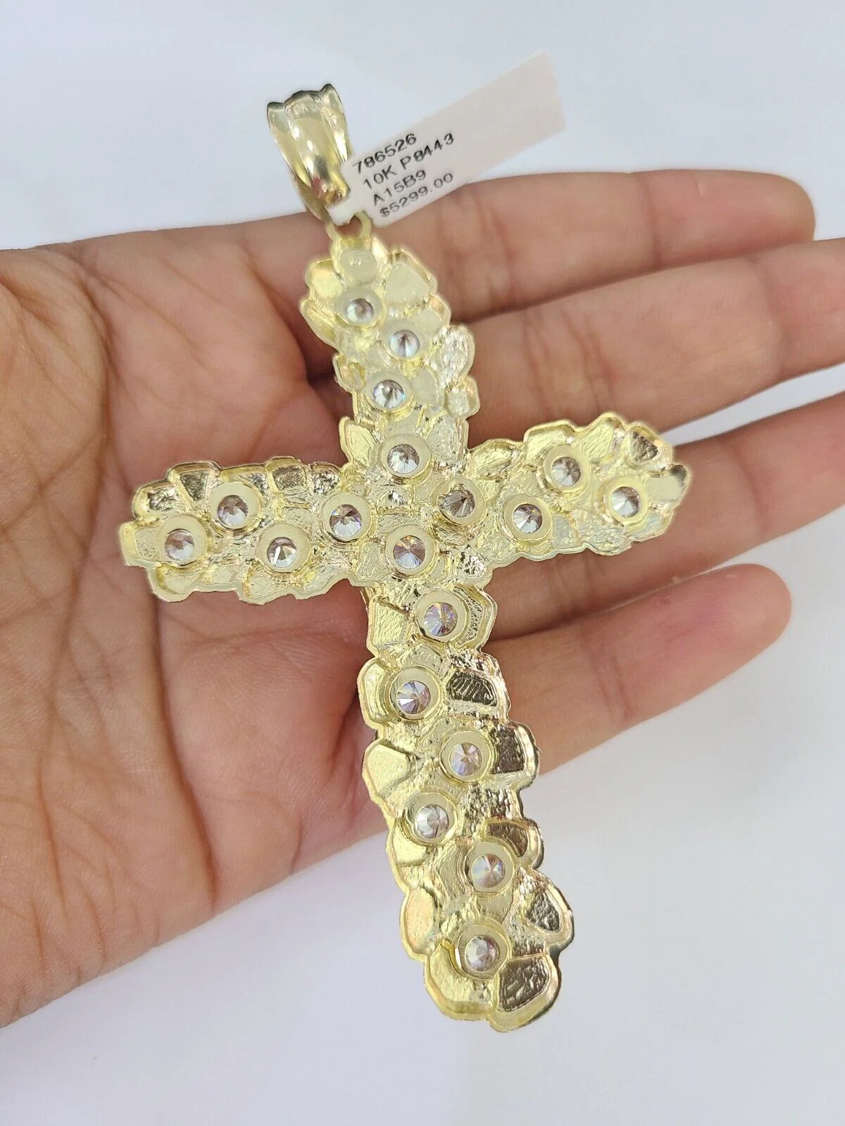 10K Franco Chain Jesus Crucifix Cross Pendant Charm Necklace 20"-28" 4mm Gold - Image 7