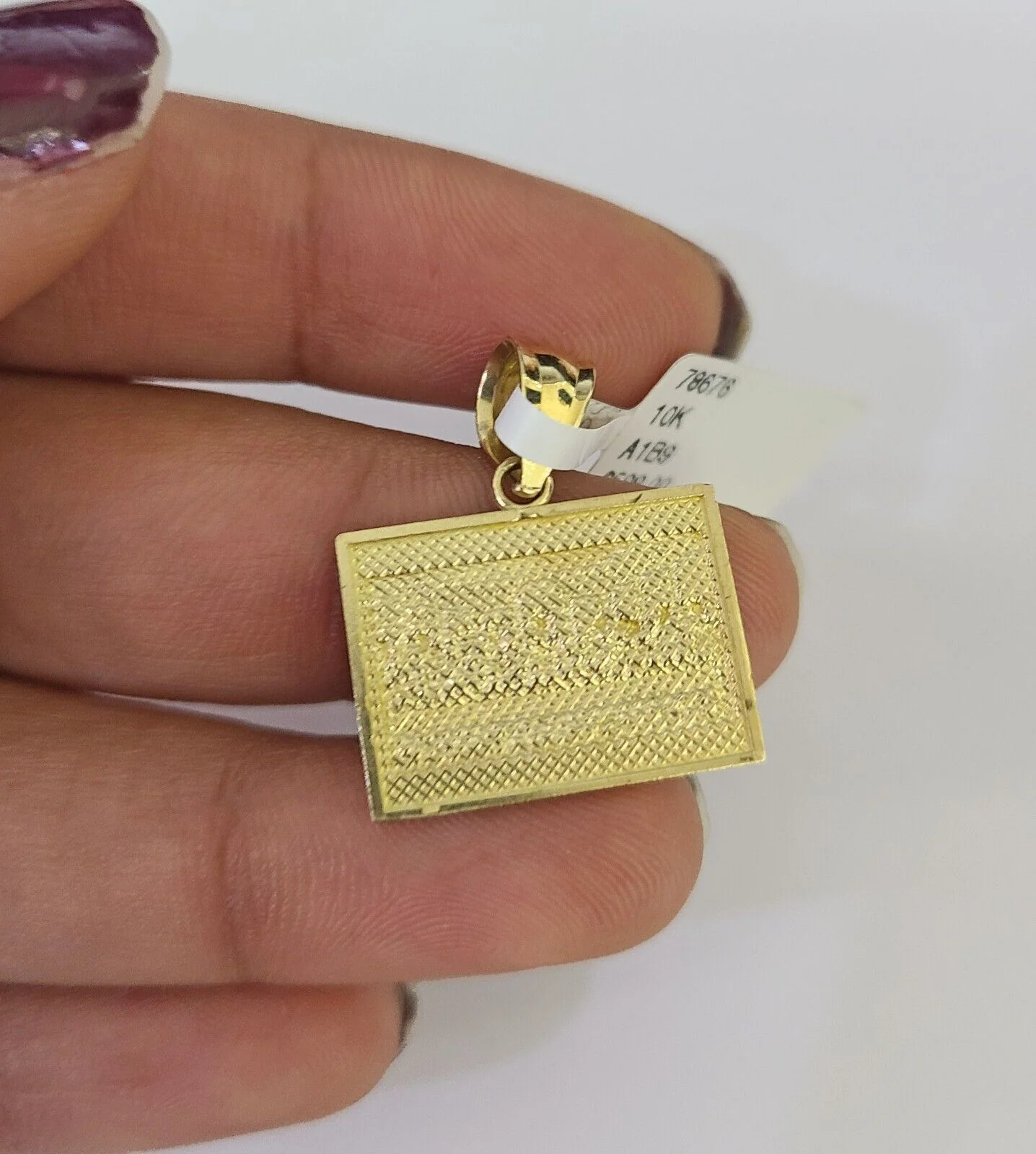 10K Franco Chain Last Supper Pendant Charm Necklace 16"-24" 2mm Gold SET - Image 7