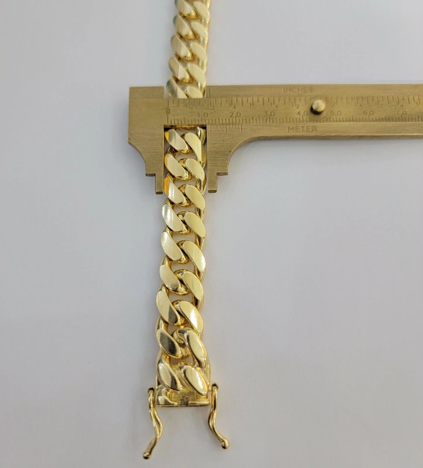 10k Gold Bracelet 8 Inch Miami Cuban Link 13mm Men's Real 10KT Yellow Gold SOLID - Image 6