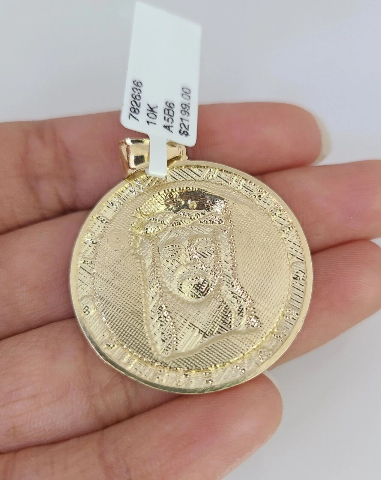 10k Gold Byzantine Chain Jesus Christ Pendant SET REAL 10kt 3mm 18"-28" 10Kt - Image 7