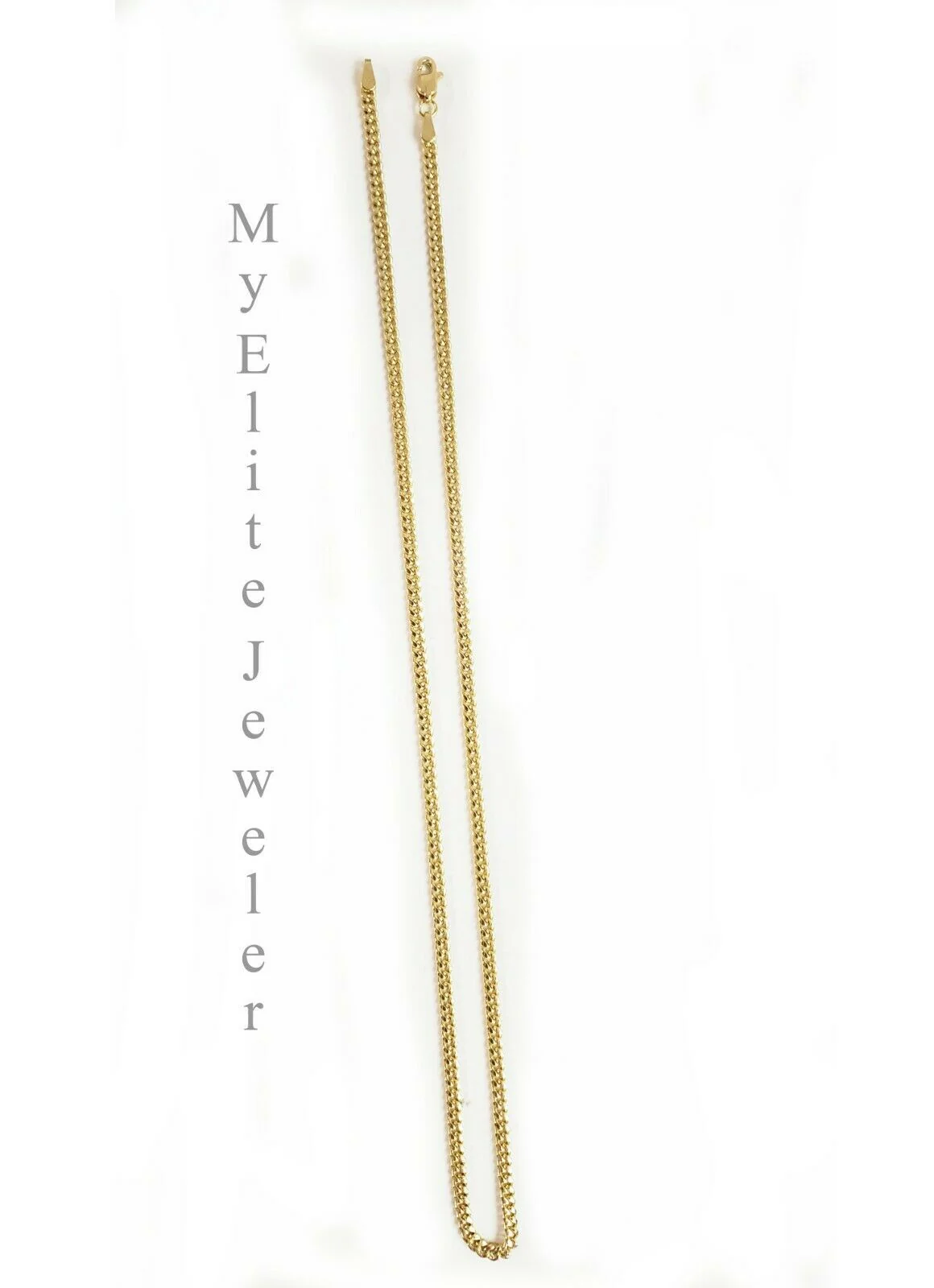 10K Gold Chain Initial H Charm Alphabet Pendant Solid 0.46 CT Diamond Men Ladies - Image 5