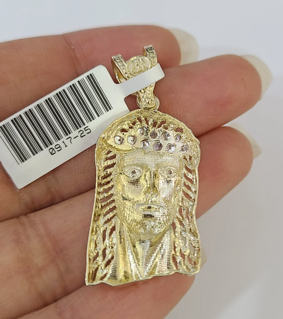 10k Gold Chain Miami Cuban Jesus Head Charm Pendant Set 4mm 18"-28" Necklace - Image 6