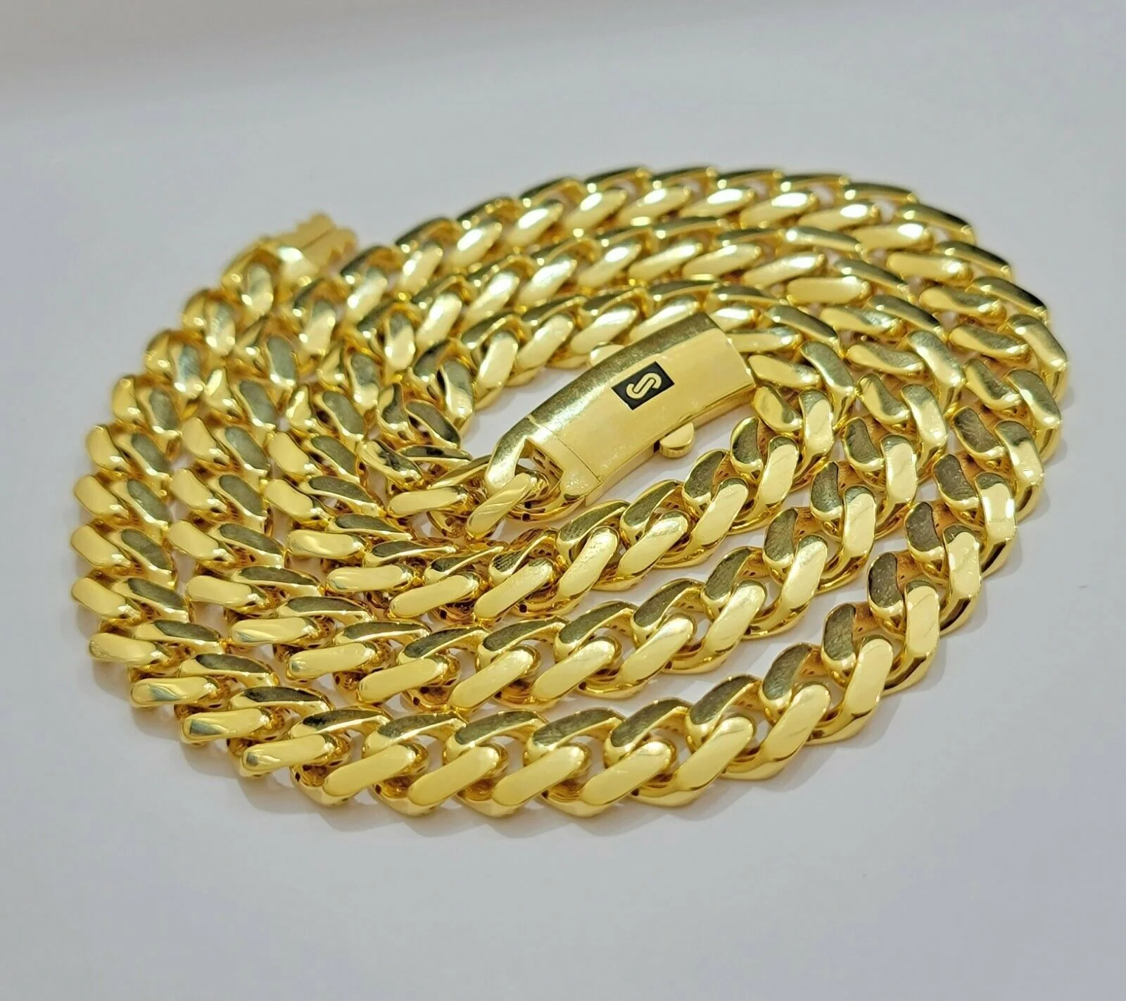 10k Gold Chain Miami Cuban Royal Link 8.5 mm 22" Inch Plain Necklace, REAL 10KT - Image 3