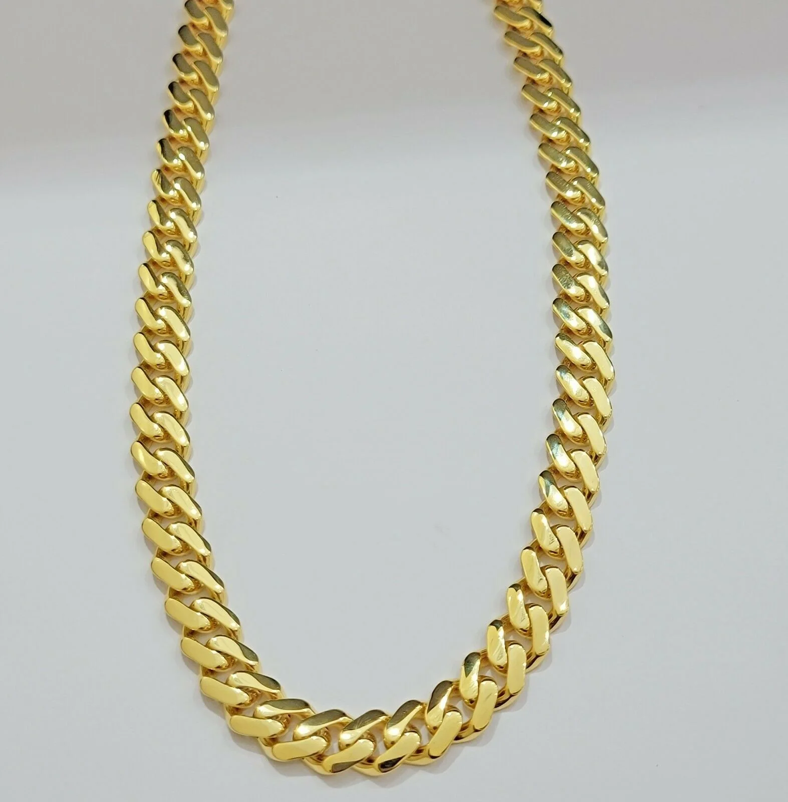 10k Gold Chain Miami Cuban Royal Link 8.5 mm 22" Inch Plain Necklace, REAL 10KT - Image 5