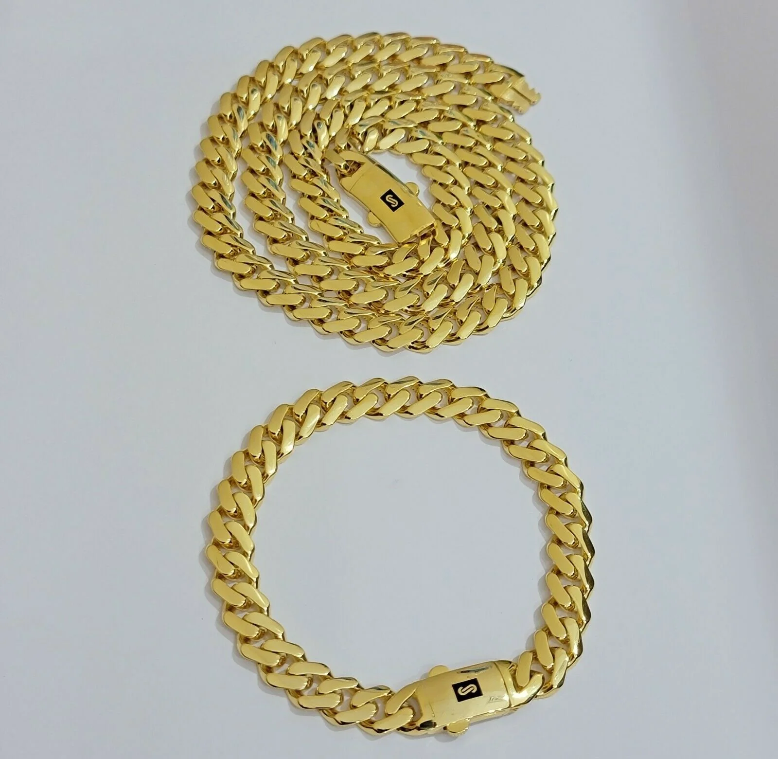 10k Gold Chain Miami Cuban Royal Link 8.5 mm 22" Inch Plain Necklace, REAL 10KT - Image 6