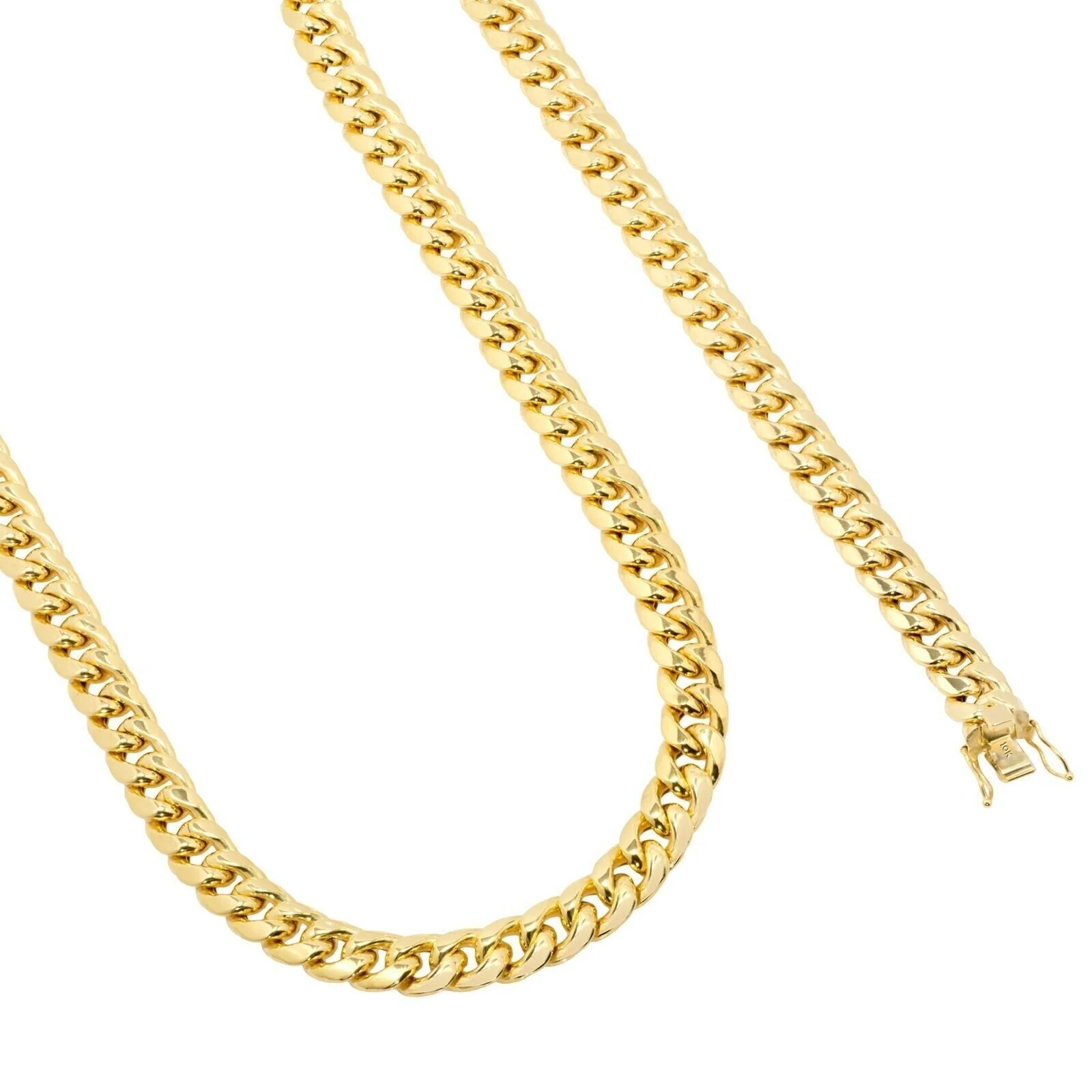 10k Gold Chain Necklace 24 Inch 9mm Miami Cuban Link Mens REAL 10kt Yellow Gold - Image 5