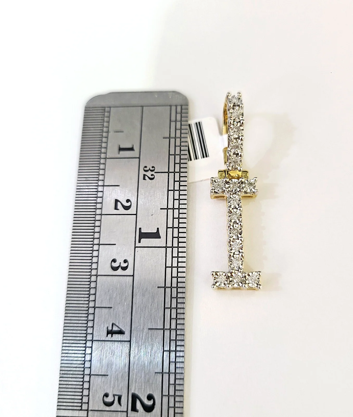 10k Gold Chain Necklace I Diamond Initial Pendant Set Cuban Curb 3mm 20"-30" - Image 4