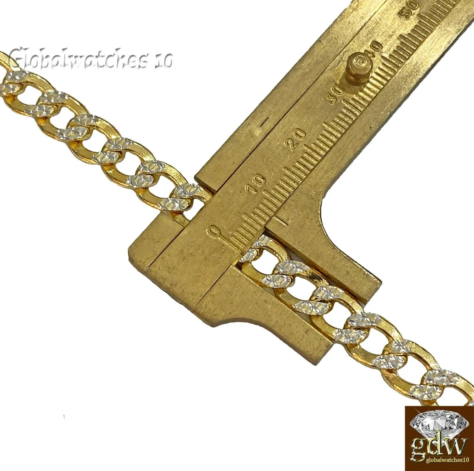 10k Gold Cuban Link Chain Diamond Cut 8mm 26 inch Lobster Lock Real Gold - Image 6