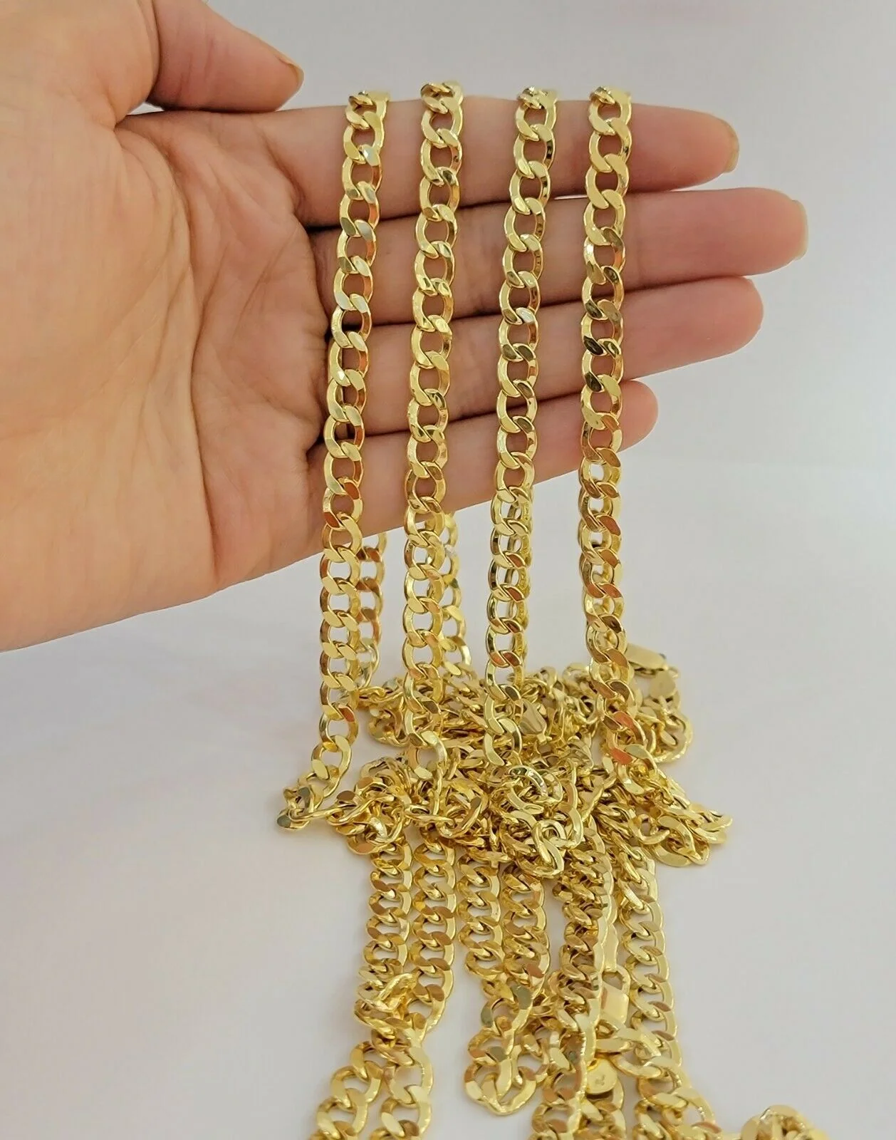 10k Gold Cuban Link Chain Necklace 6.5mm 20" 22" 24" 26" 28" REAL 10kt Yellow Gd - Image 10