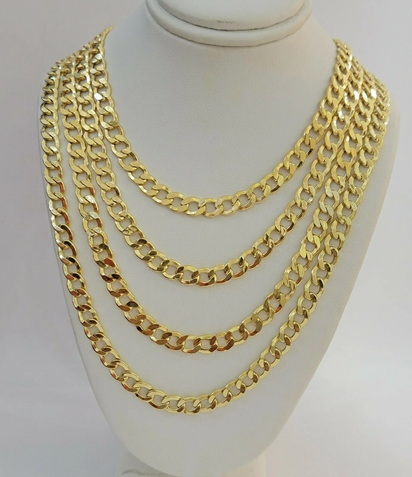 10k Gold Cuban Link Chain Necklace 6.5mm 20" 22" 24" 26" 28" REAL 10kt Yellow Gd - Image 6