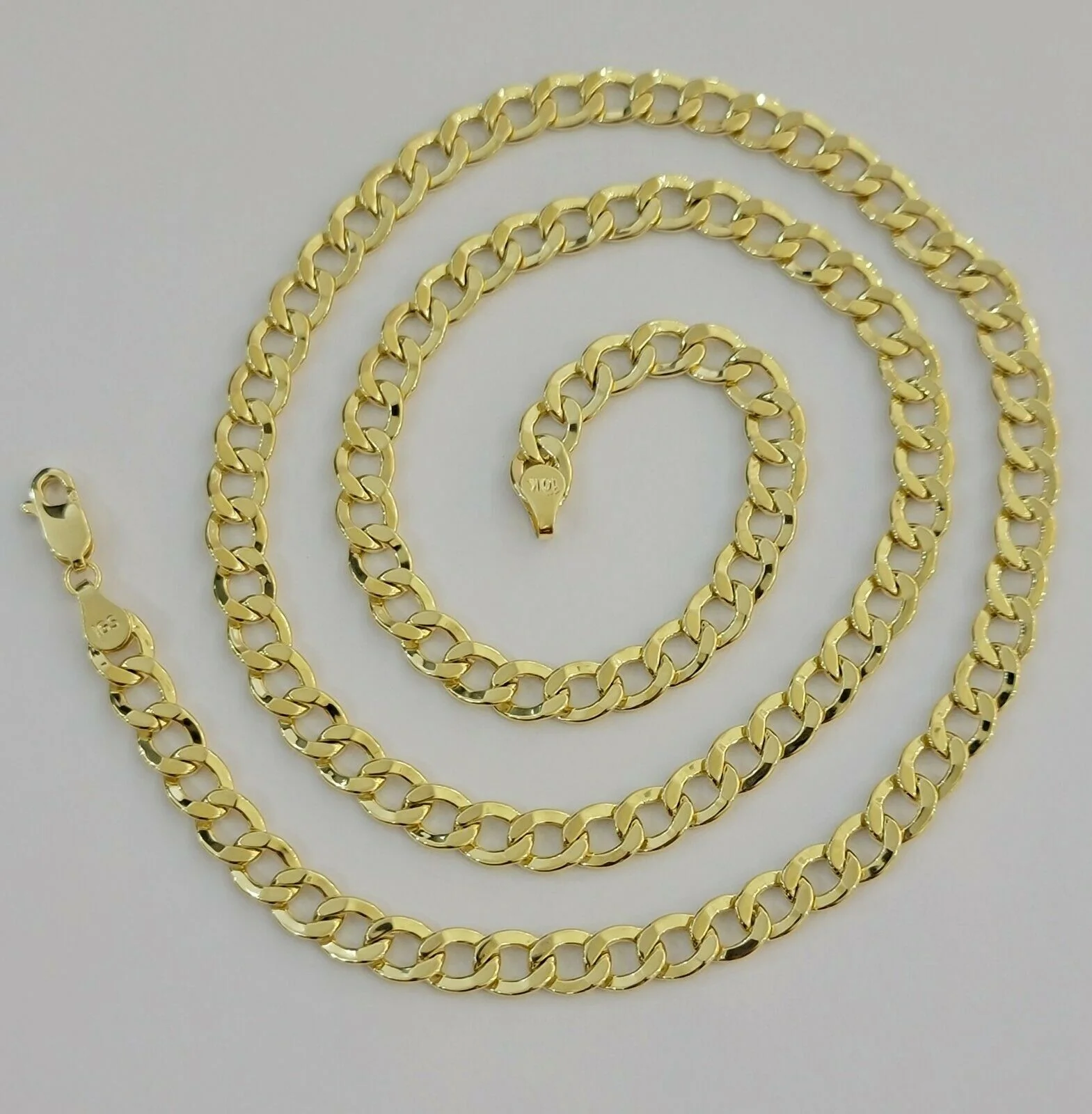 10k Gold Cuban Link Chain Necklace 6.5mm 20" 22" 24" 26" 28" REAL 10kt Yellow Gd - Image 8