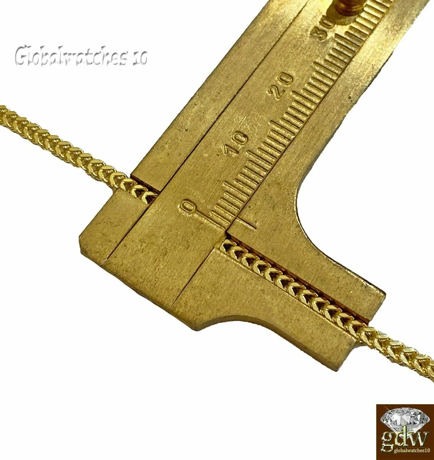 10k Gold Dollar Bag Charm Pendant Franco Chain  22 24 26 28 Inch Real - Image 5