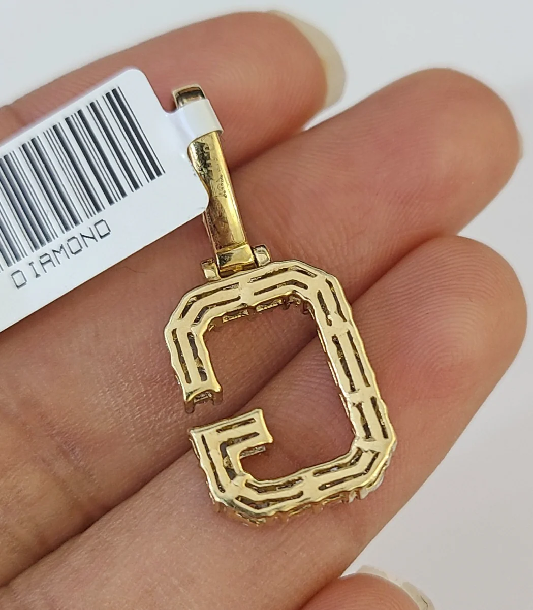 10k Gold Figaro Chain G Diamond Initial Pendant 3mm 20-28 inch SET Necklace - Image 7