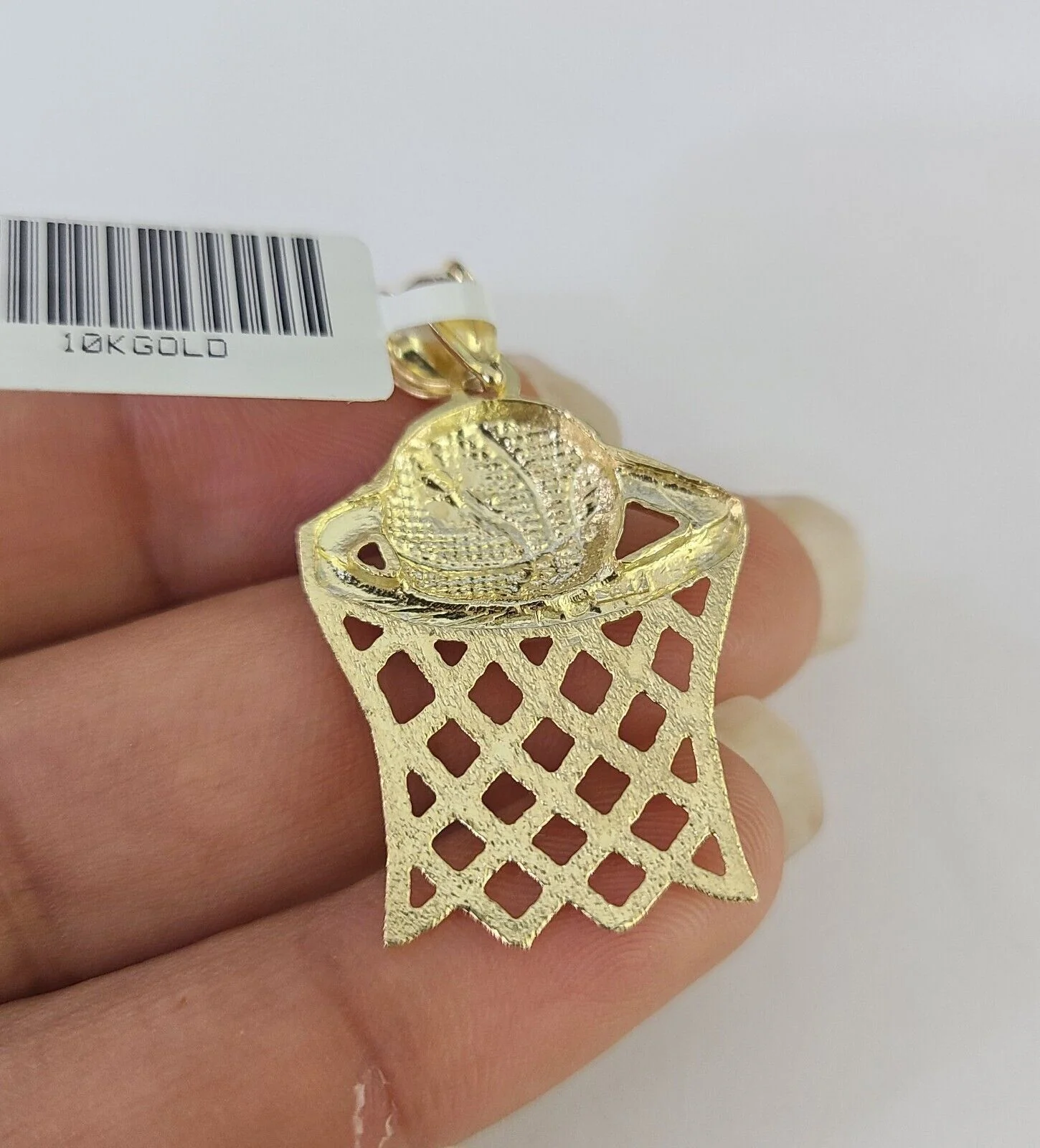 10K Gold Franco Chain Basket Ball Charm Pendant 20-26 inches 2.5mm REAL Yellow - Image 7