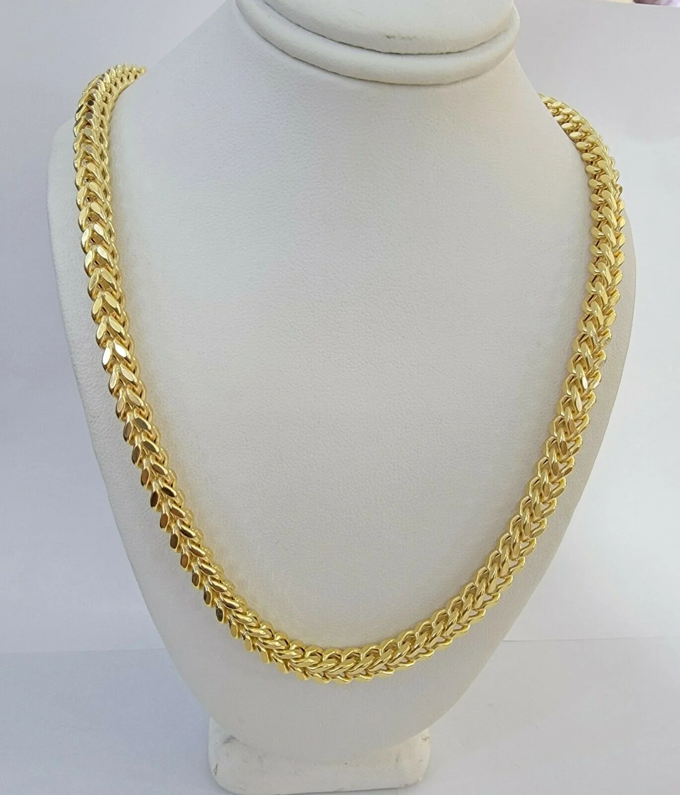 10K Gold Franco Link Chain 24" Necklace 6mm Thick, REAL 10kt Men's STRONG - Image 5