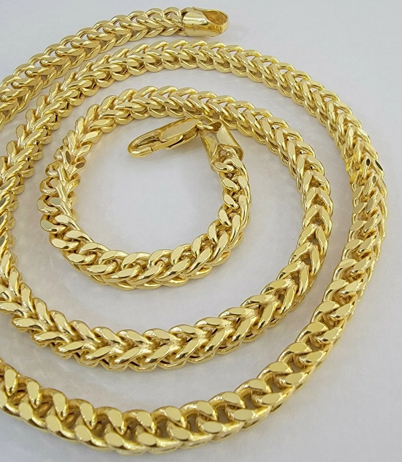 10K Gold Franco Link Chain 24" Necklace 6mm Thick, REAL 10kt Men's STRONG - Image 7