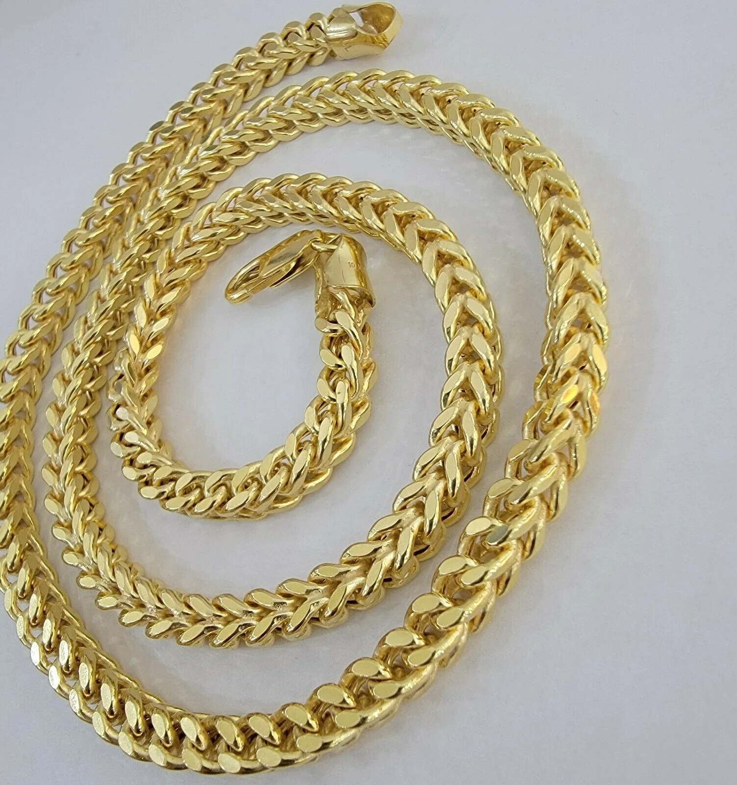 10K Gold Franco Link Chain 24" Necklace 6mm Thick, REAL 10kt Men's STRONG - Image 8