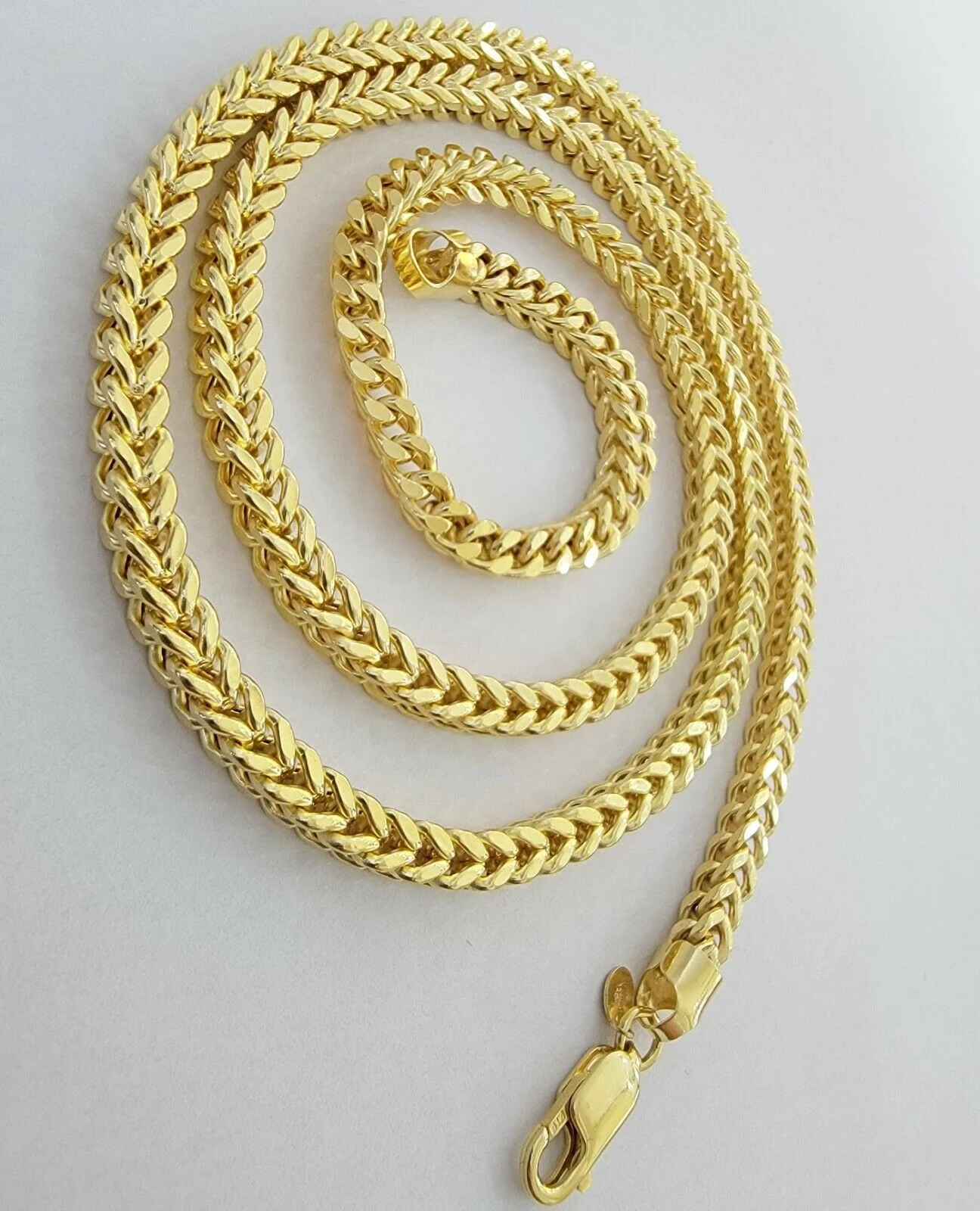 10K Gold Franco Link Chain 26" Necklace 5mm Thick, REAL 10kt Men's STRONG Chain - Image 4