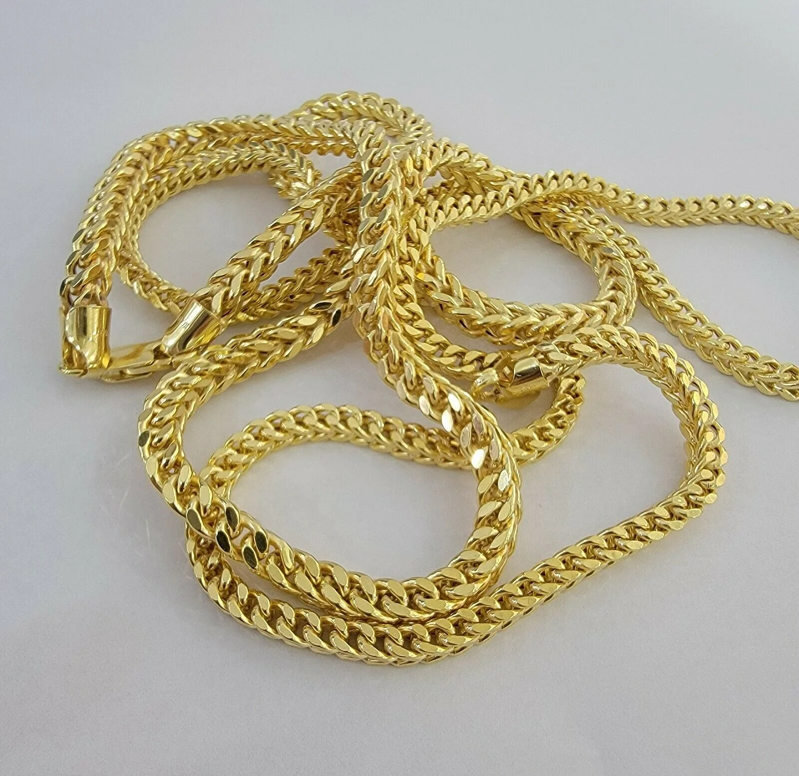 10K Gold Franco Link Chain 26" Necklace 5mm Thick, REAL 10kt Men's STRONG Chain - Image 5