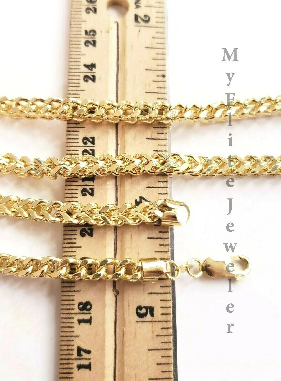 10K Gold Franco Link Chain 26" Necklace 5mm Thick, REAL 10kt Men's STRONG Chain - Image 7
