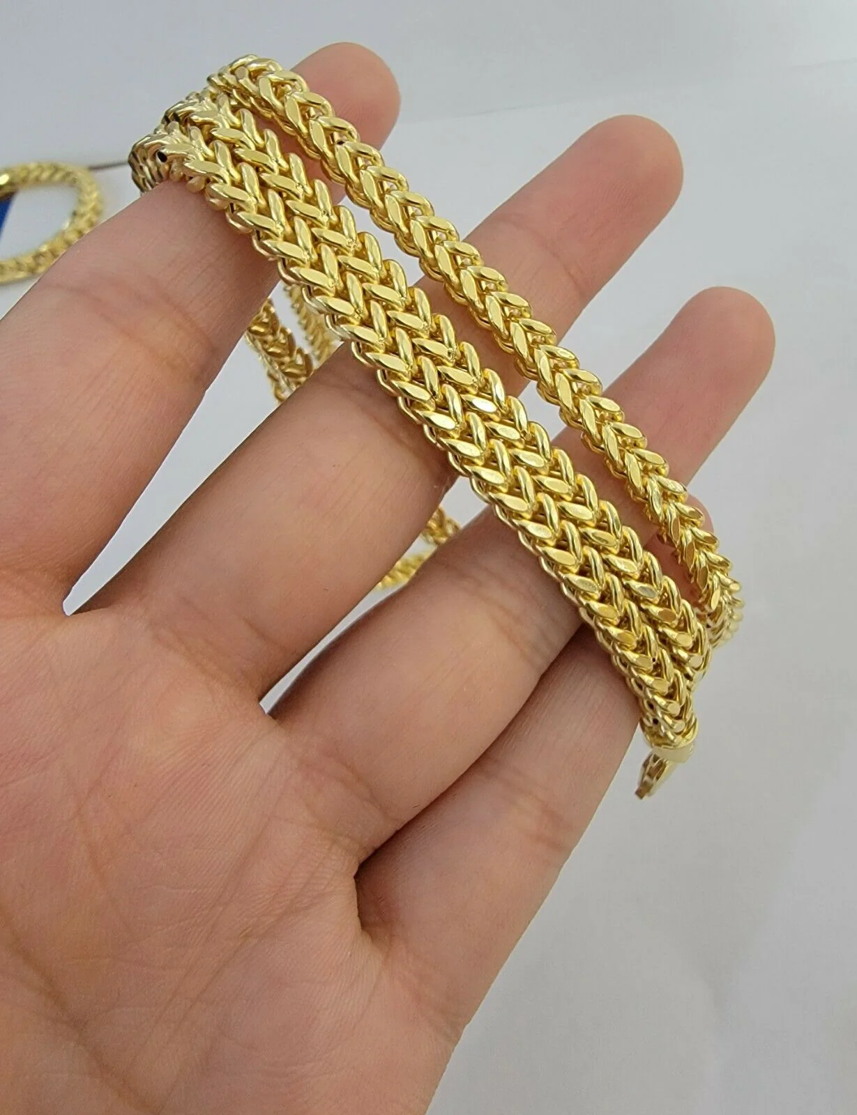 10K Gold Franco Link Chain 26" Necklace 5mm Thick, REAL 10kt Men's STRONG Chain - Image 9