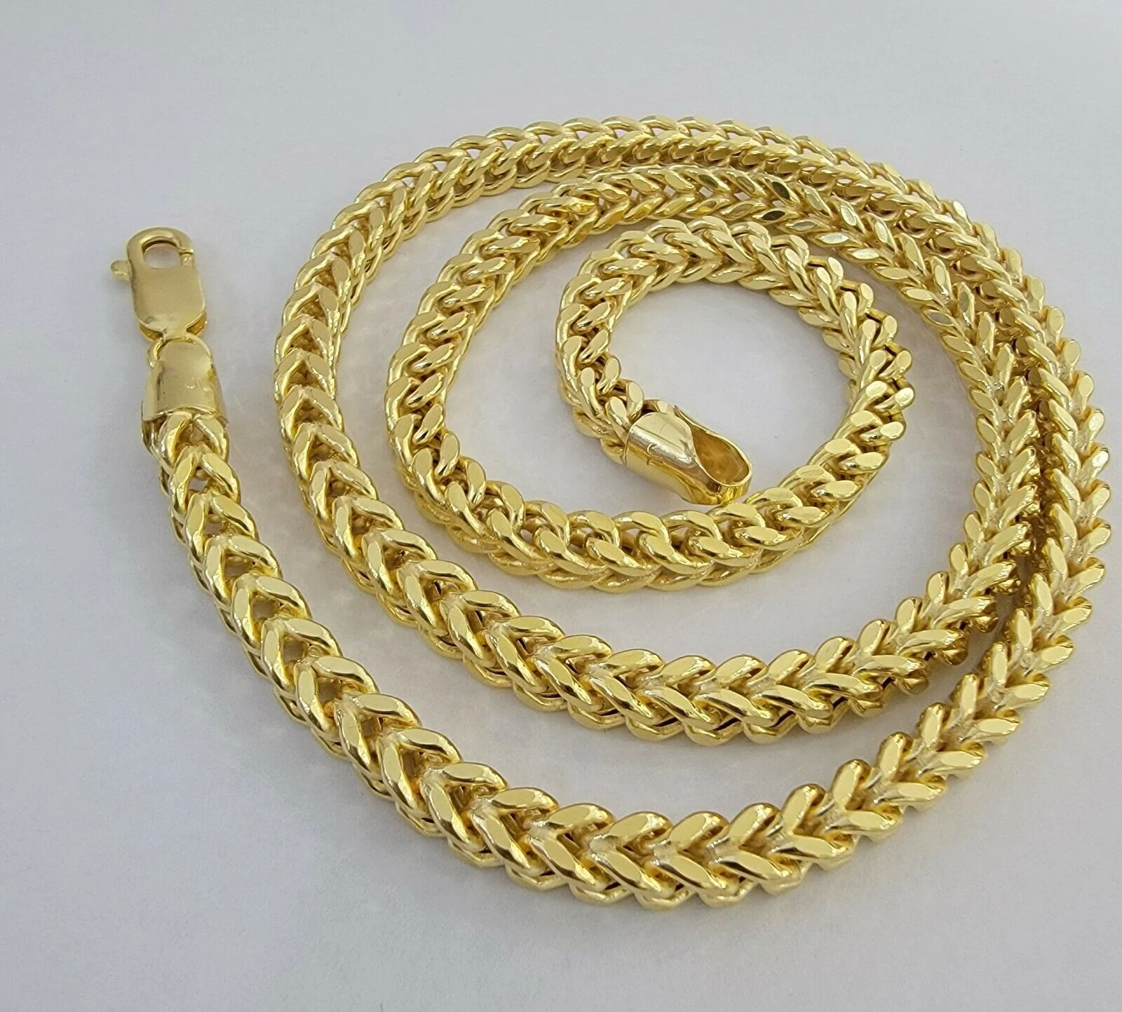 10K Gold Franco Link Chain 26" Necklace 6mm Thick, REAL 10kt Men's STRONG Chain - Image 3