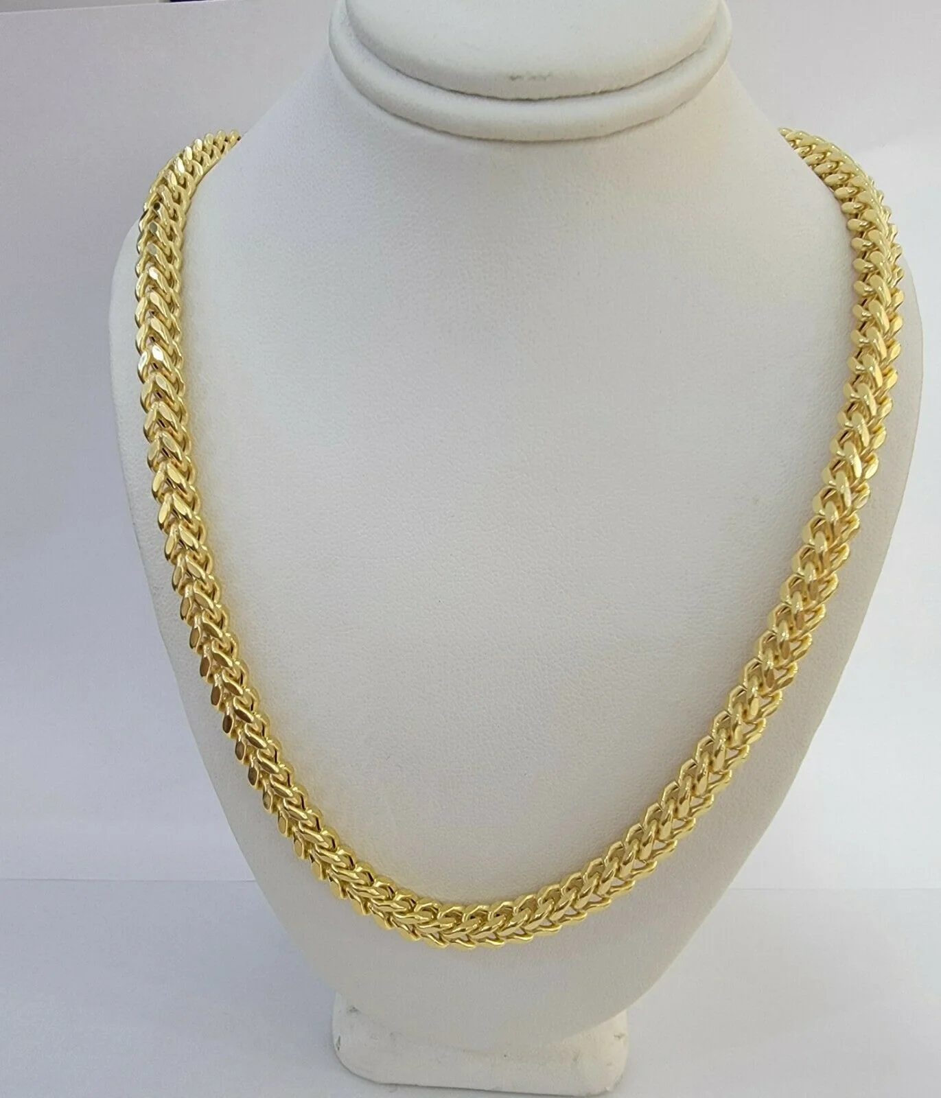 10K Gold Franco Link Chain 26" Necklace 6mm Thick, REAL 10kt Men's STRONG Chain - Image 4