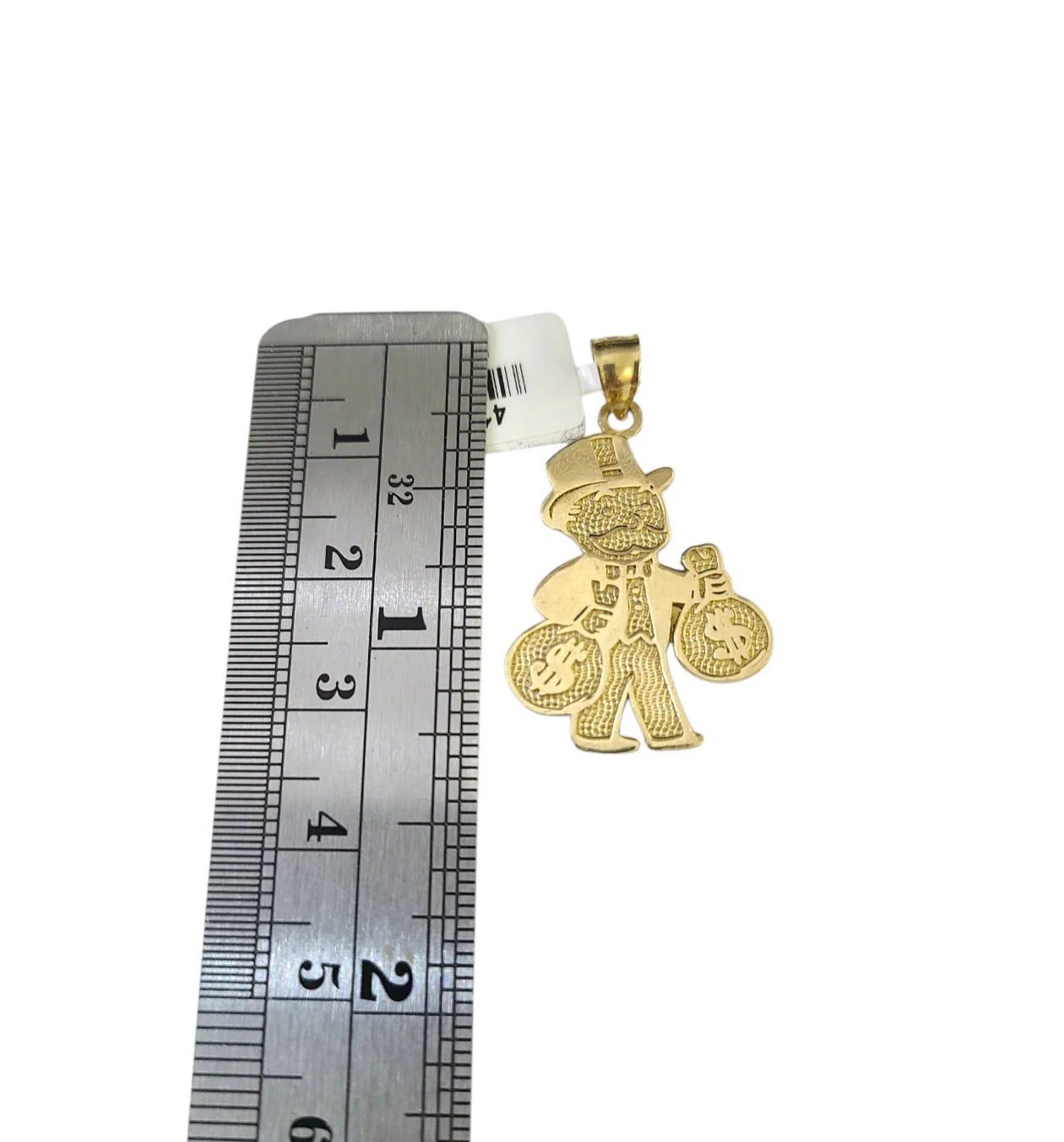 10k Gold Franco Necklace Chain Grandpa Money Charm 2.5mm 18"-26" Pendant SET - Image 5