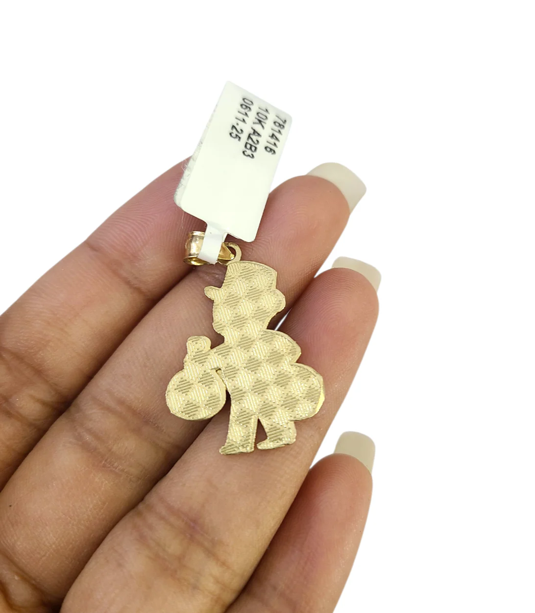 10k Gold Franco Necklace Chain Grandpa Money Charm 2.5mm 18"-26" Pendant SET - Image 7