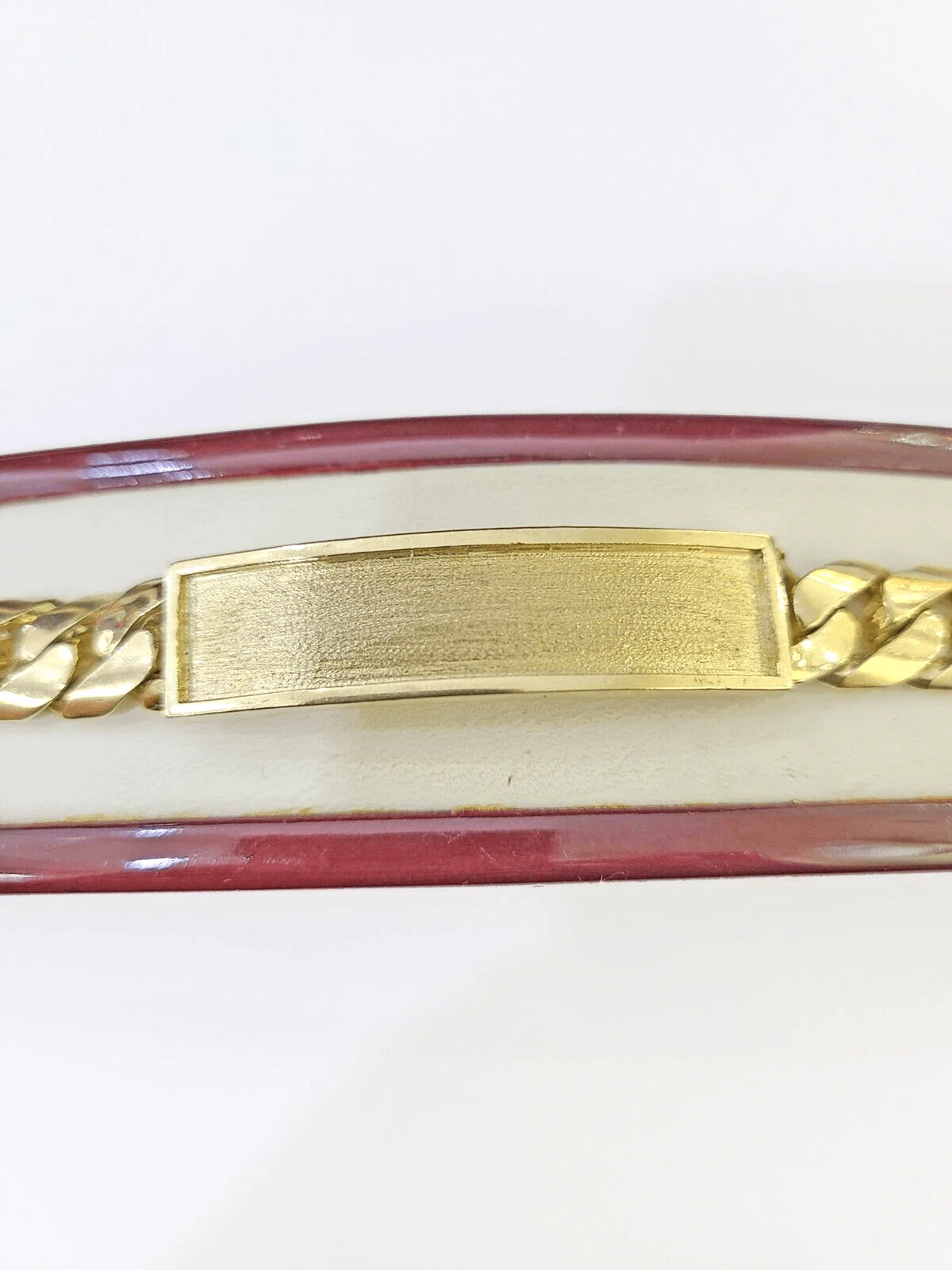 10K Gold ID Bracelet With Miami Cuban 10 mm 9" inches 10kt - Image 7