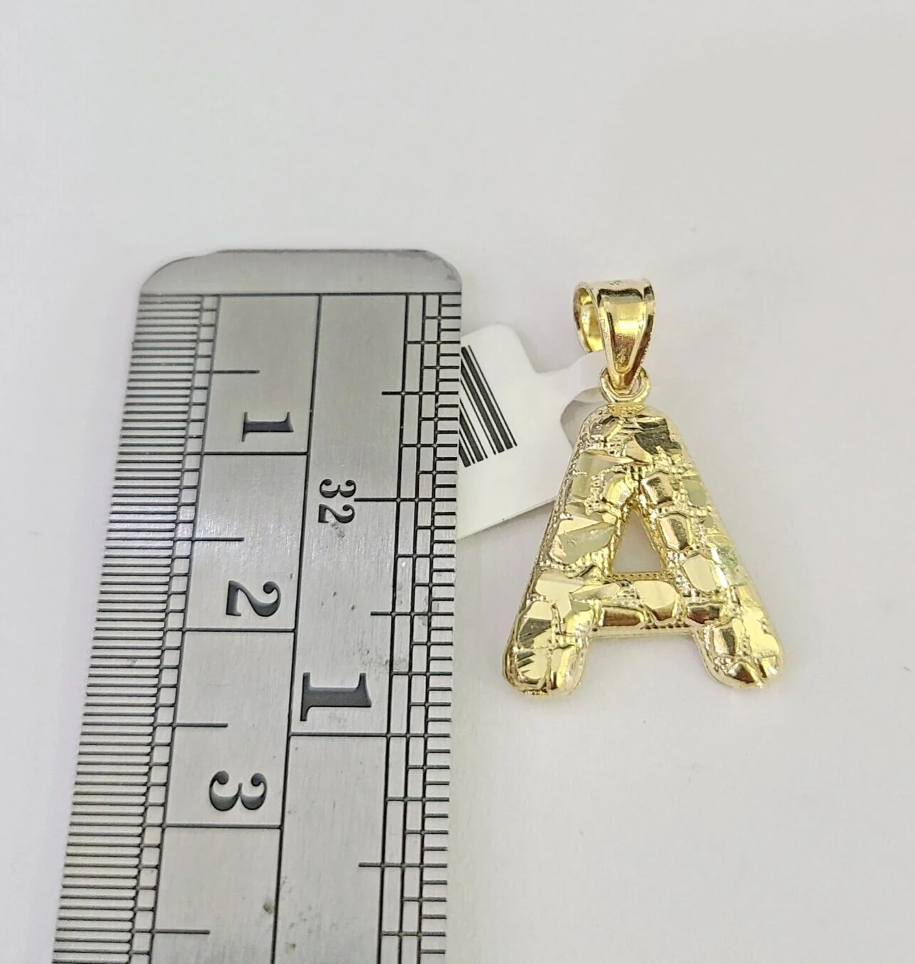 10k Gold Initial A Charm Rope Chain 16"-26" 2.5mm SET Necklace Alphabet Pendant - Image 4