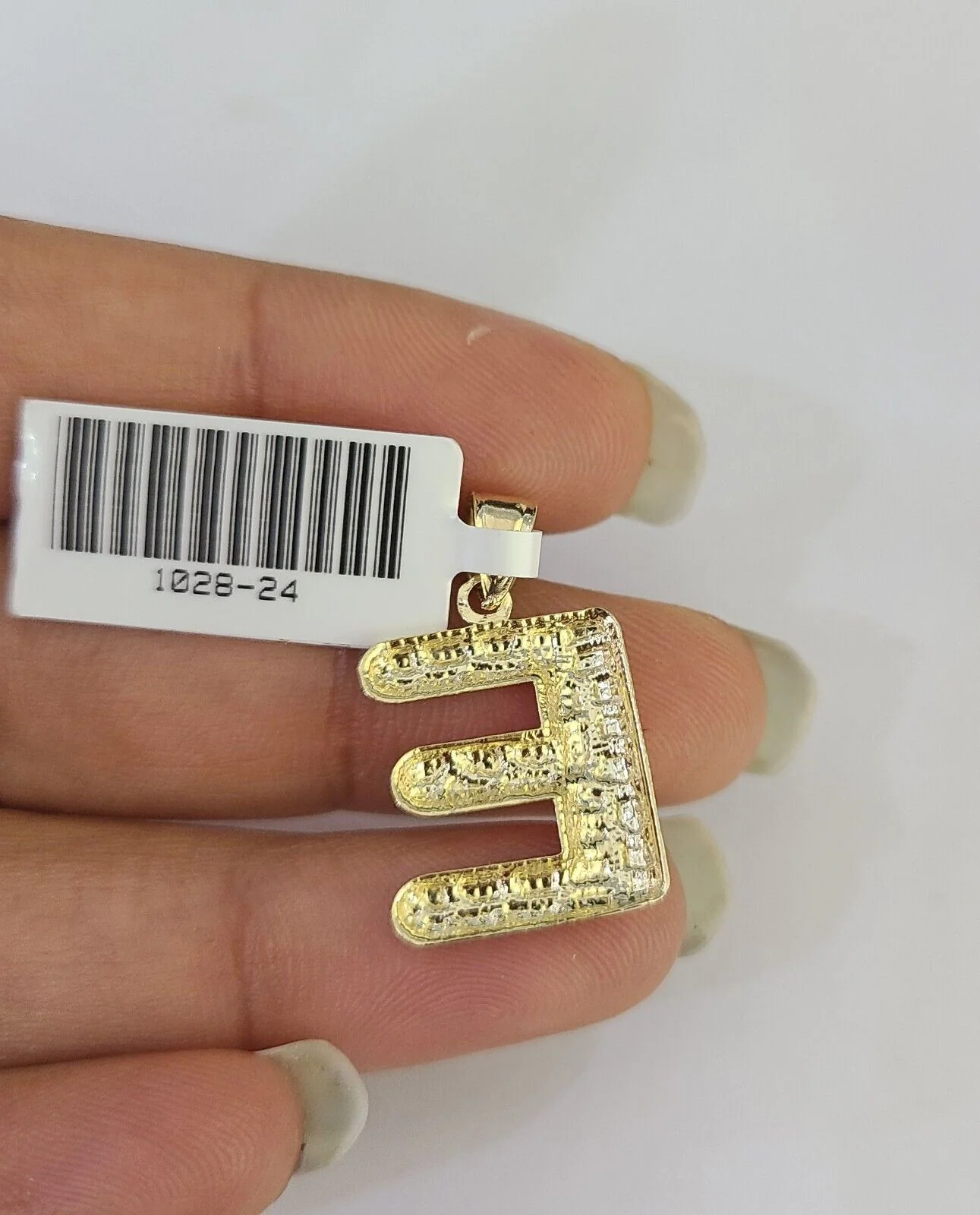 10k Gold Initial E Charm Rope Chain 16"-26" 2.5mm SET Necklace Alphabet Pendant - Image 8