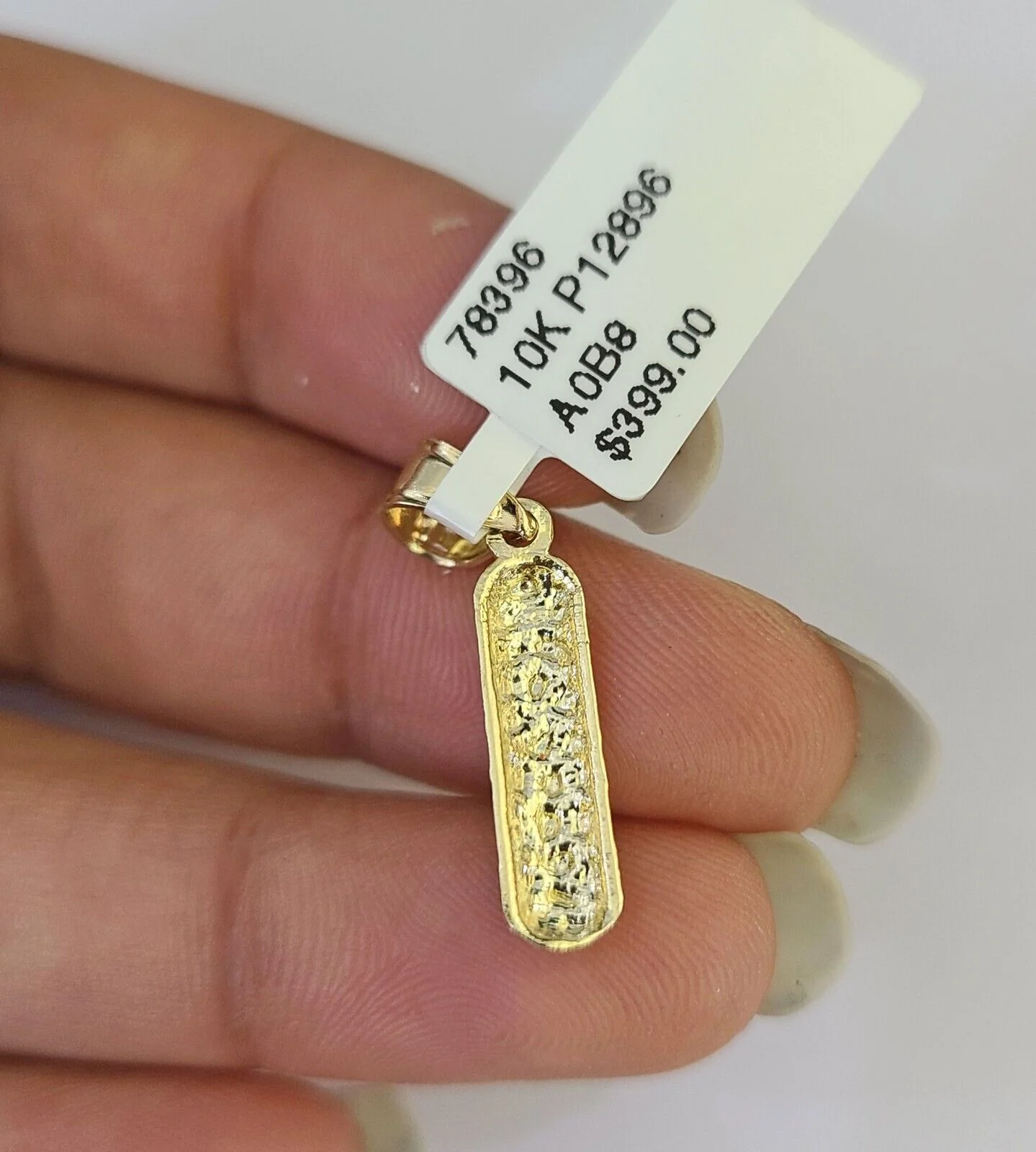 10k Gold Initial I Charm Rope Chain 16"-26" 2.5mm SET Necklace Alphabet Pendant - Image 7